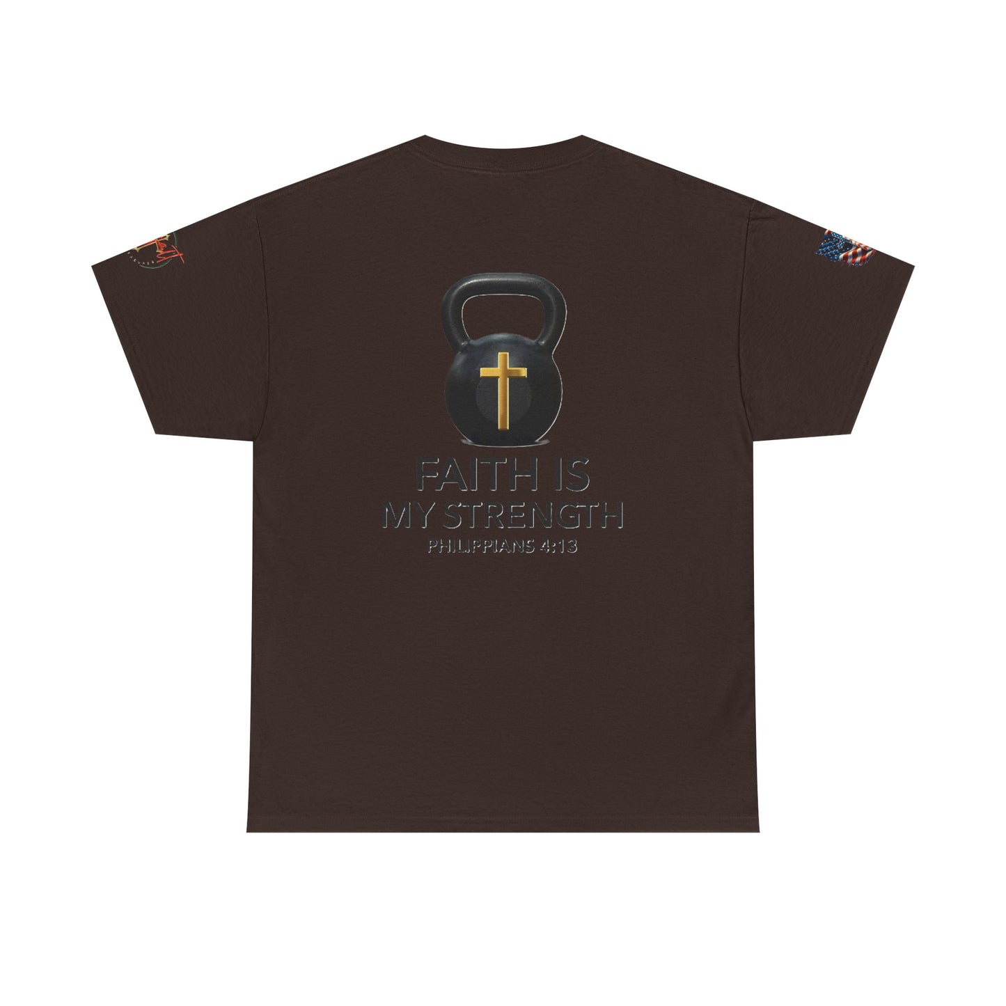 Christian Tee - Philippians 4:13 'Faith Is My Strength' (Copy)