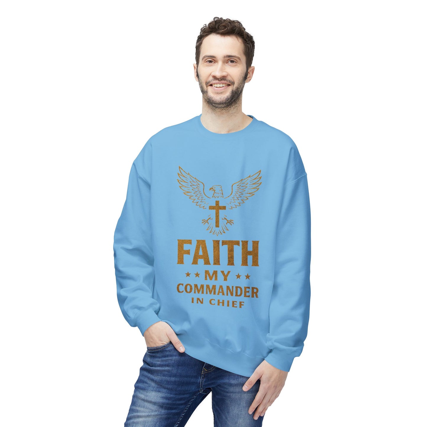 Sweatshirt - Military Christians: 'Faith is my Commander in Chief'