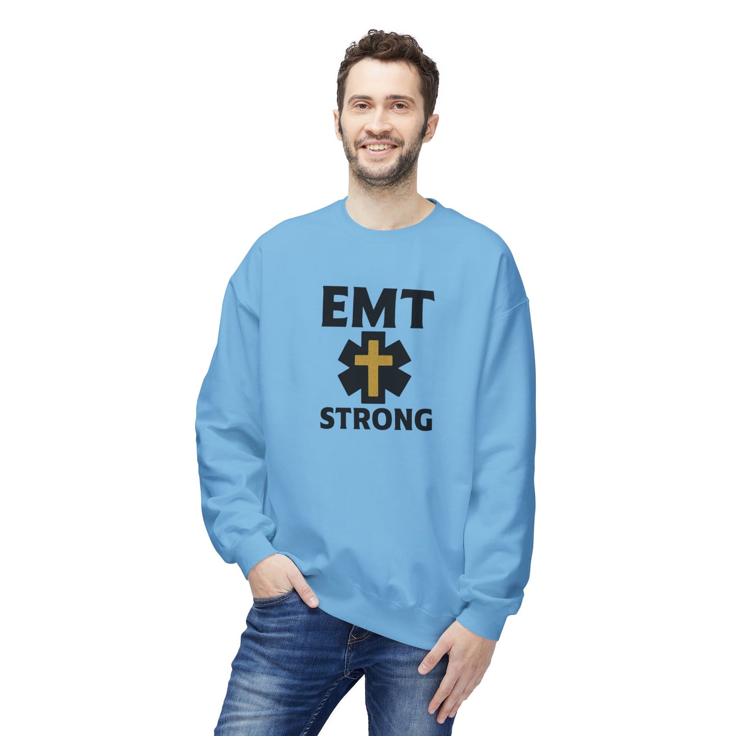 EMT Strong Christian Cross Sweatshirt