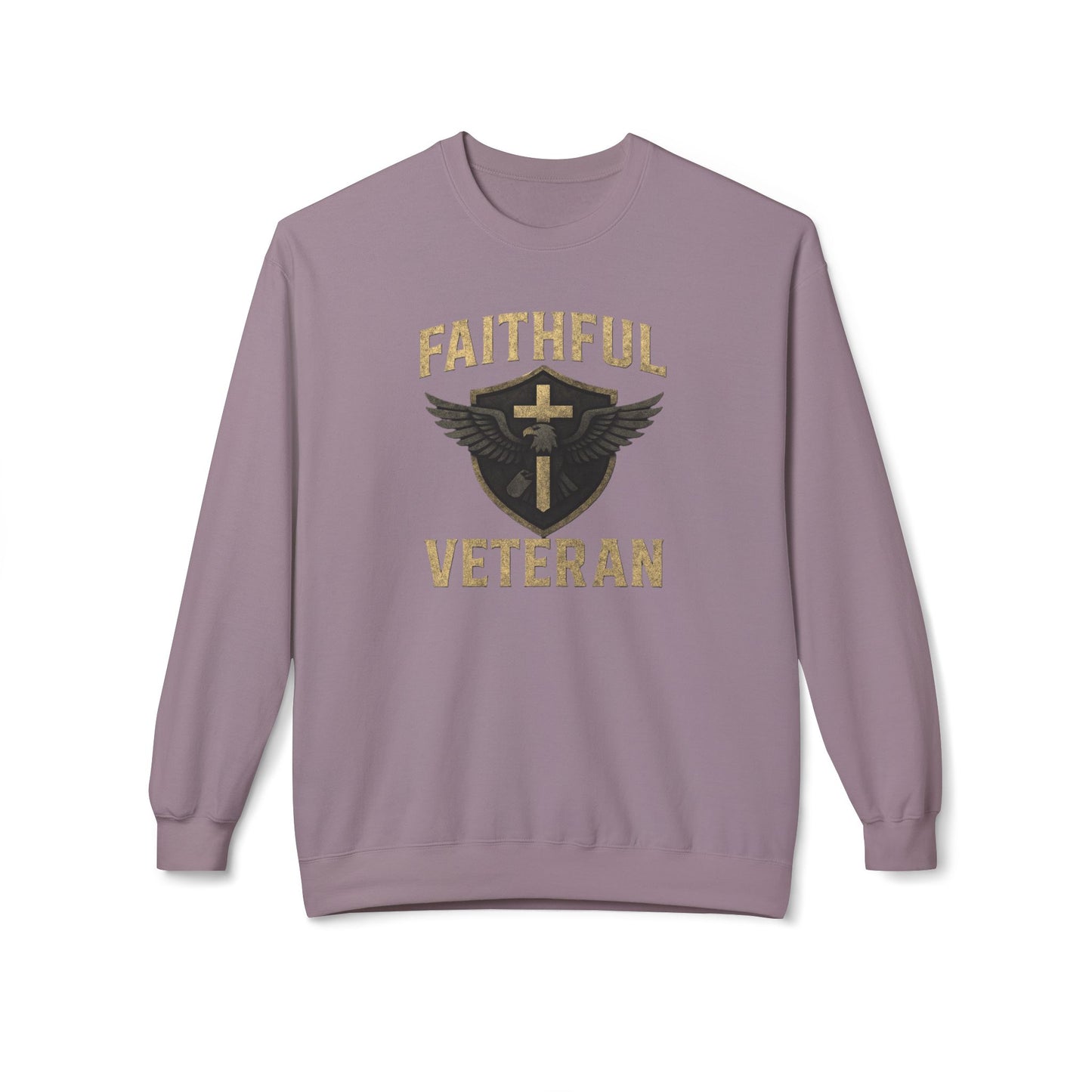Crewneck Sweatshirt Faithful Veteran Design