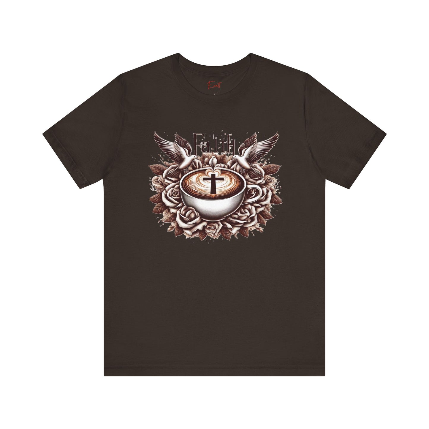 Unisex Jersey Short Sleeve Tee "Faith and Coffee"