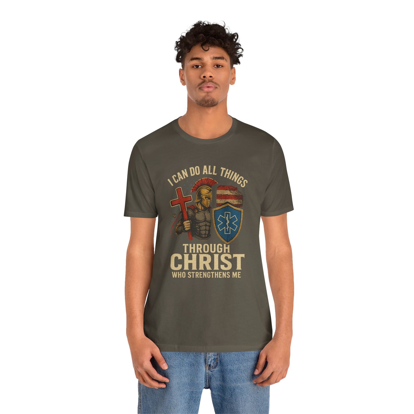 Medical Personnel Tee — "I Can Do All Things Through Christ"