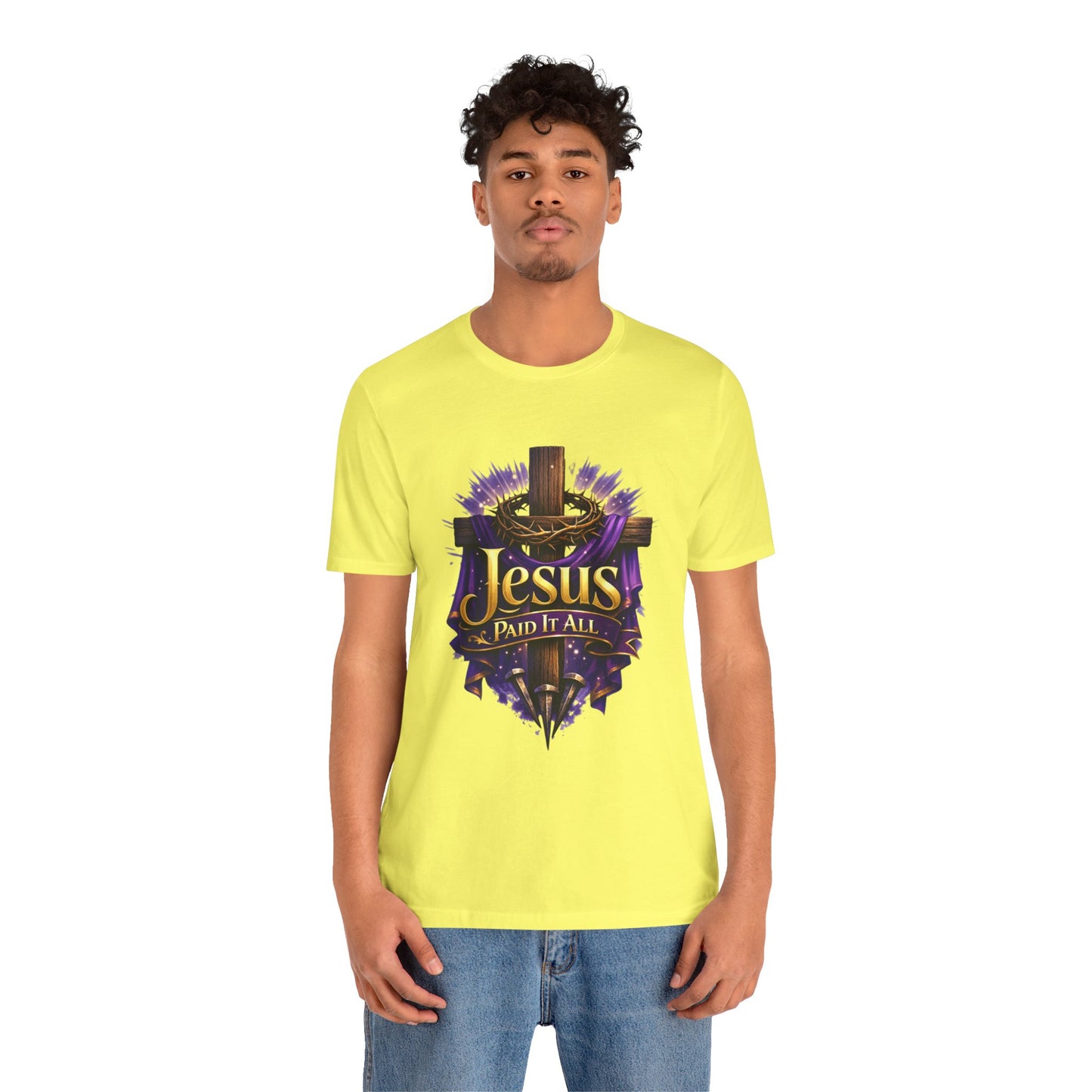 Jesus Paid It All Christian Cross Tee