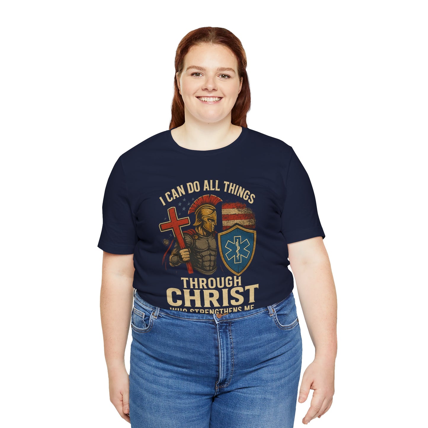 Medical Personnel Tee — "I Can Do All Things Through Christ"