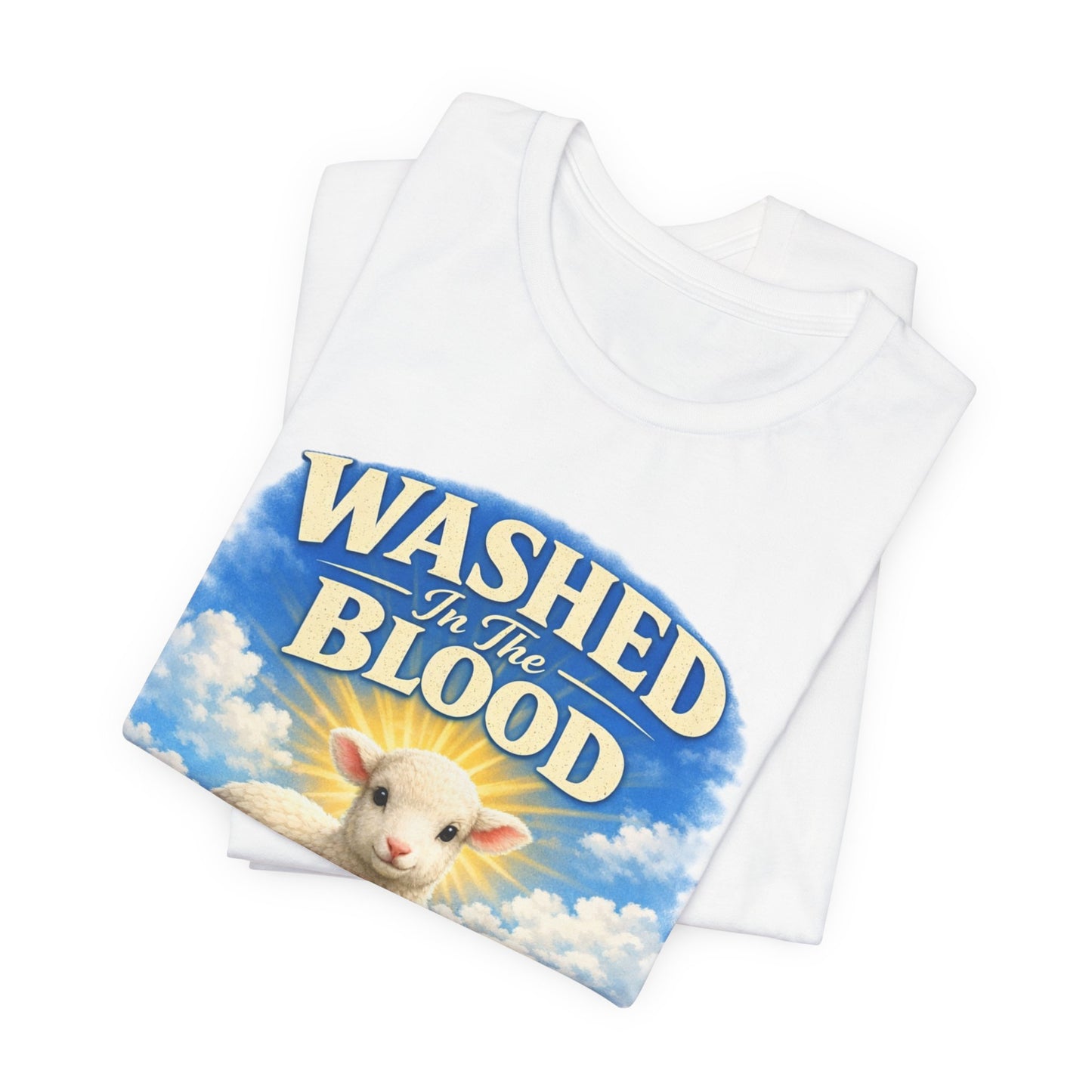 Washed in the Blood Lamb T-Shirt — Christian Easter Religious Tee