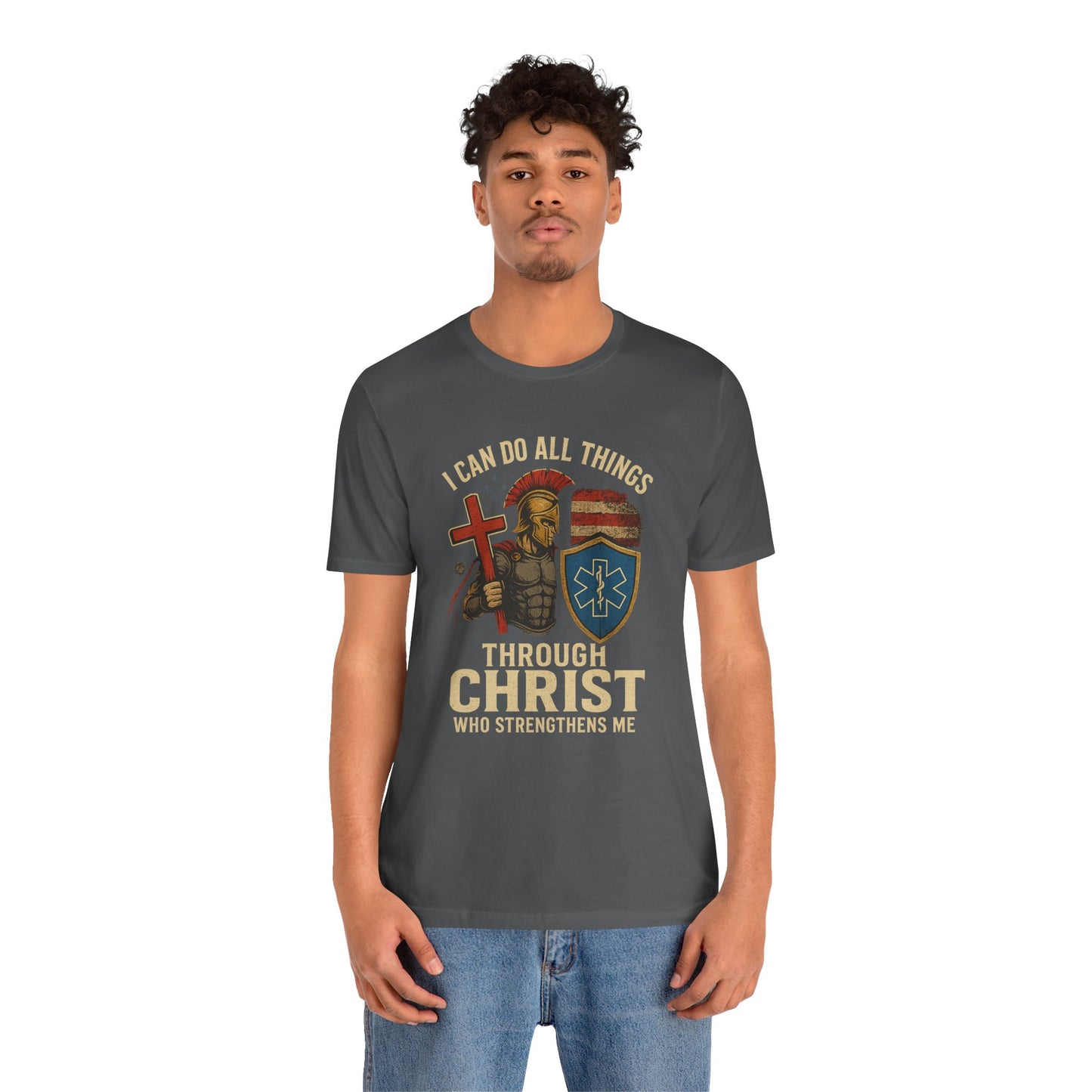 Medical Personnel Tee — "I Can Do All Things Through Christ"