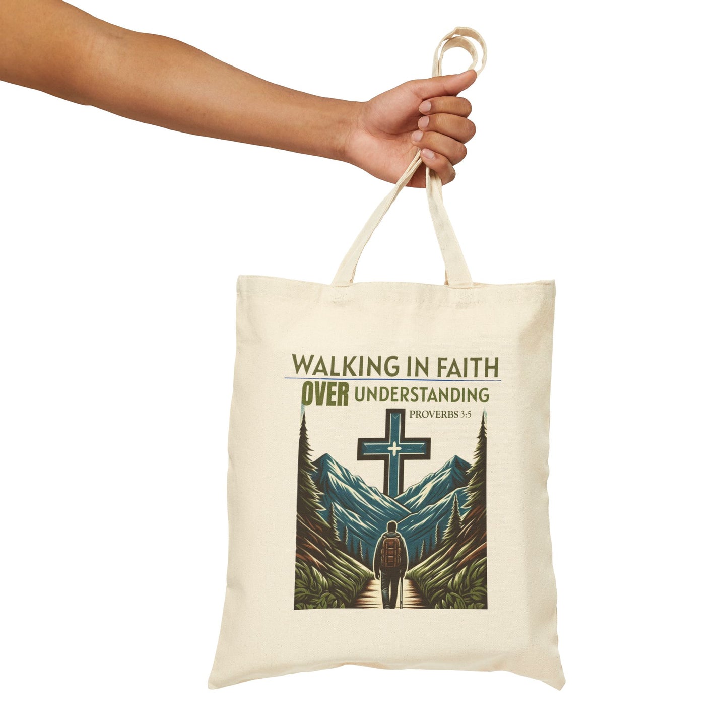 Tote Bag with Bible Verse Proverbs 3:5