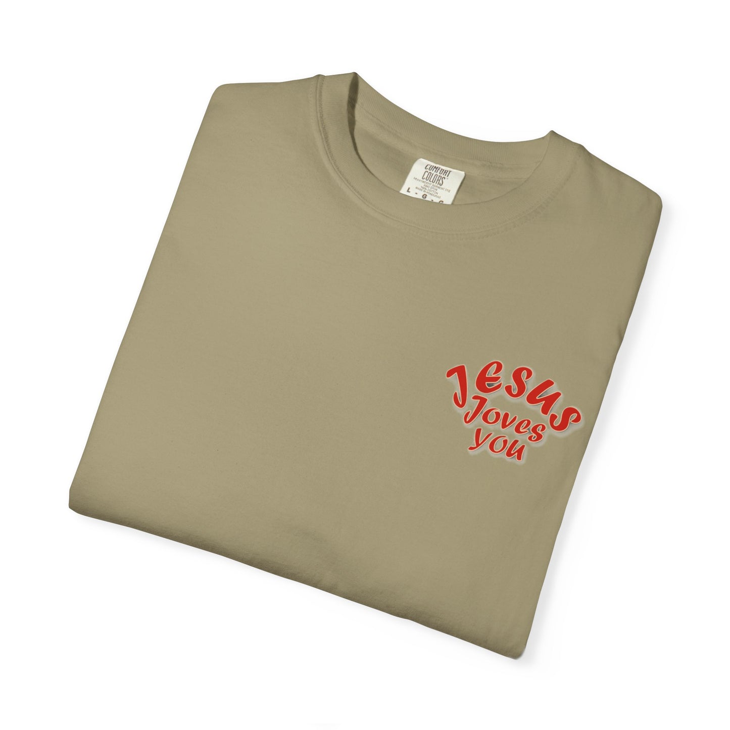 Christian Cross Heart Unisex T-shirt - Jesus Loves You Design