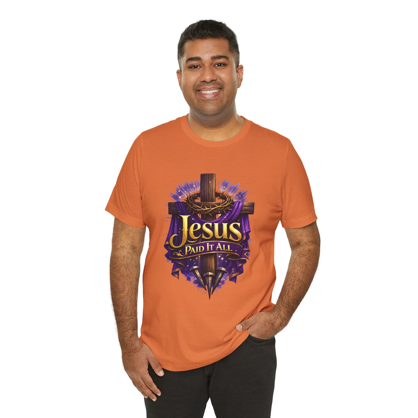 Jesus Paid It All Christian Cross Tee