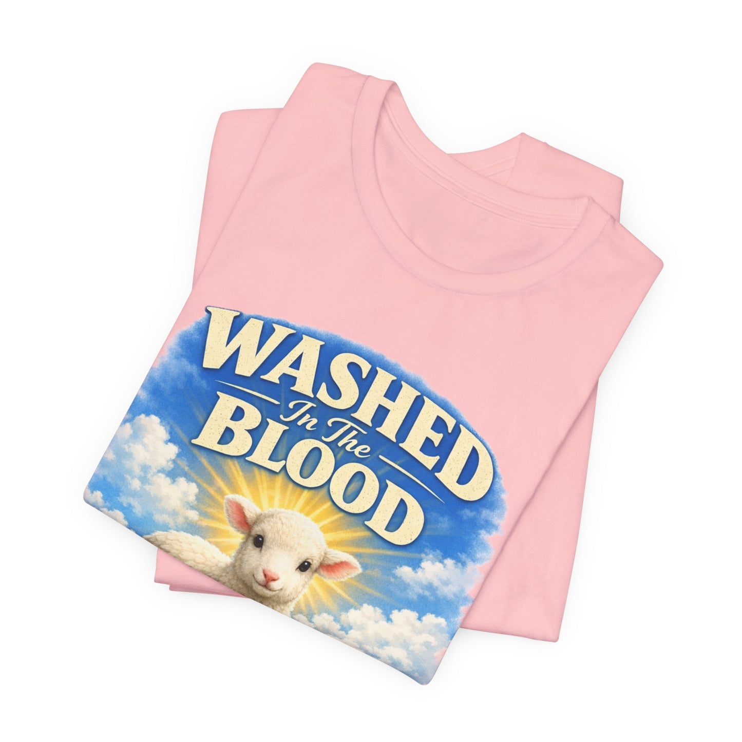 Washed in the Blood Lamb T-Shirt — Christian Easter Religious Tee