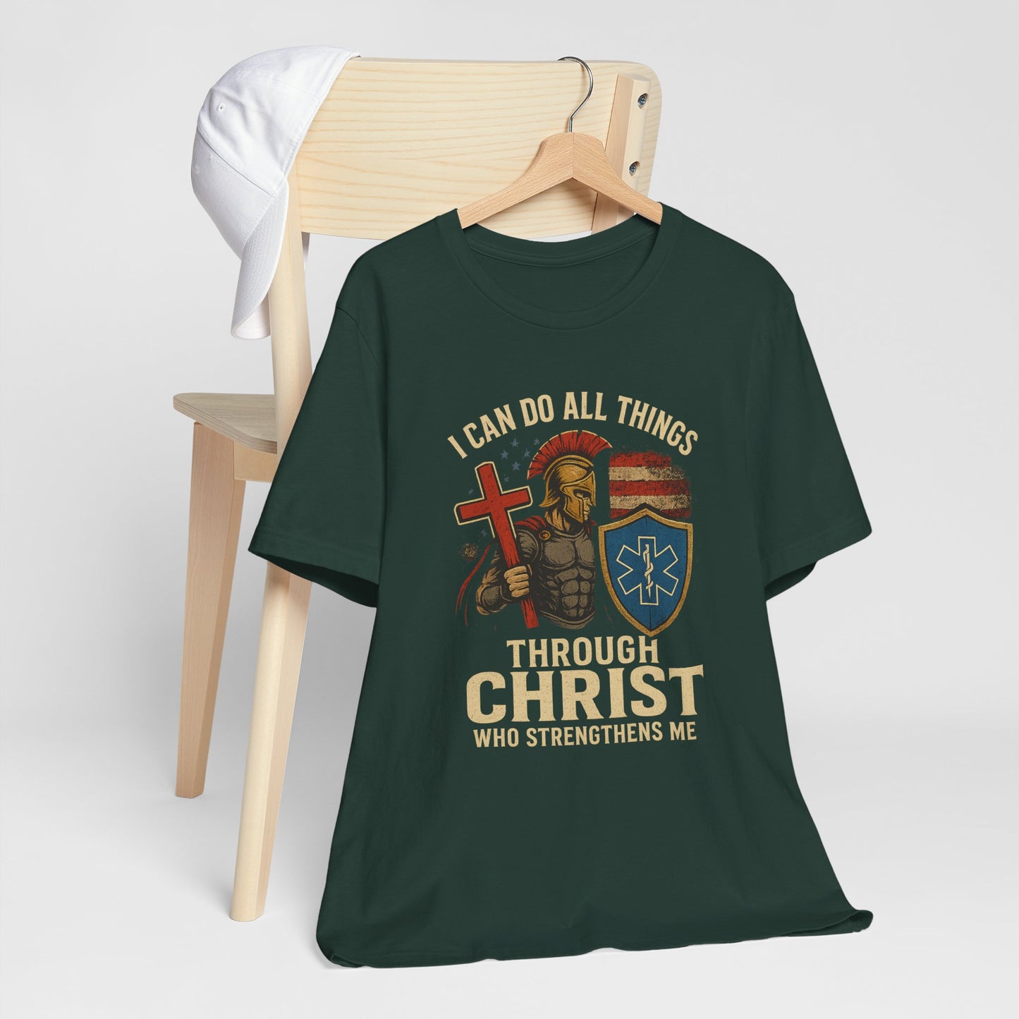 Medical Personnel Tee — "I Can Do All Things Through Christ"