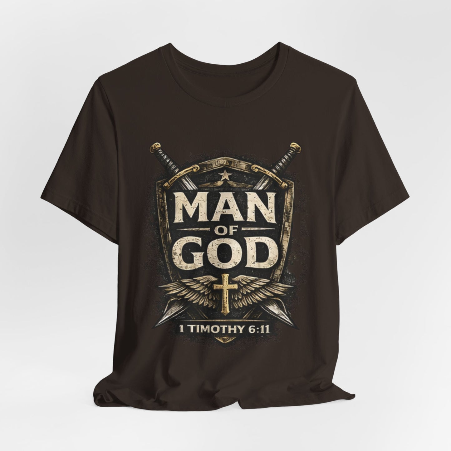 Man of God Tee — 1 Timothy 6:11 Christian Faith T-Shirt