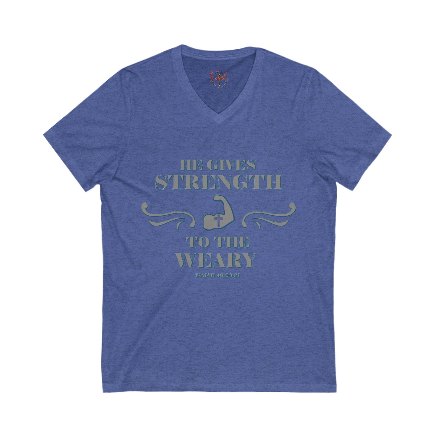 T-Shirt - Bible Verse Isaiah 40:29-31 'He gives Strength to the Weary'