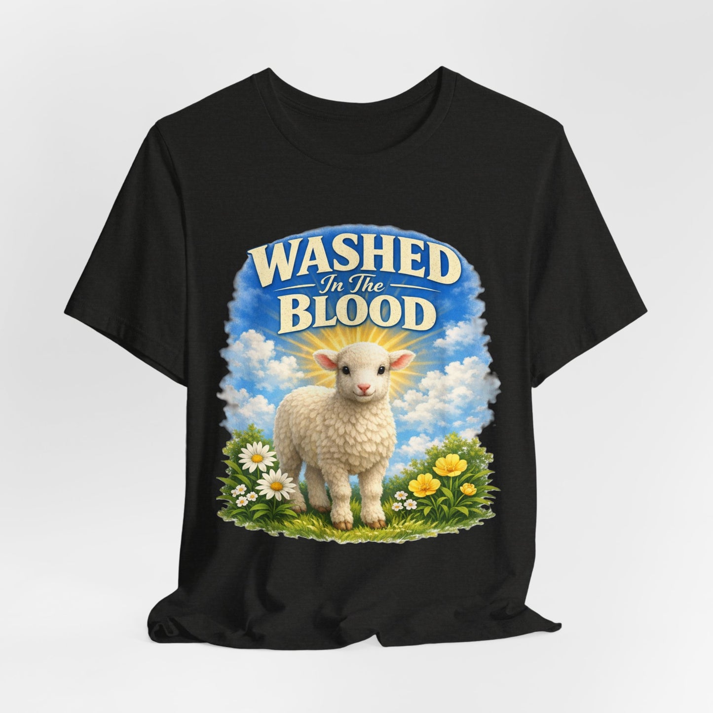 Washed in the Blood Lamb T-Shirt — Christian Easter Religious Tee