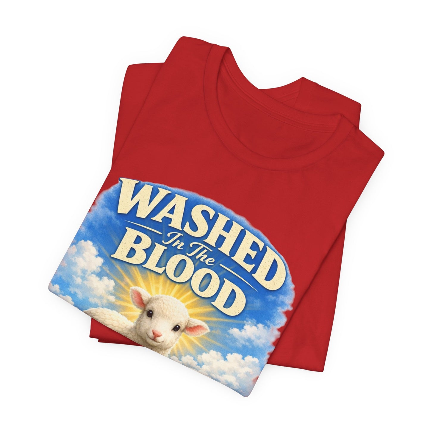 Washed in the Blood Lamb T-Shirt — Christian Easter Religious Tee