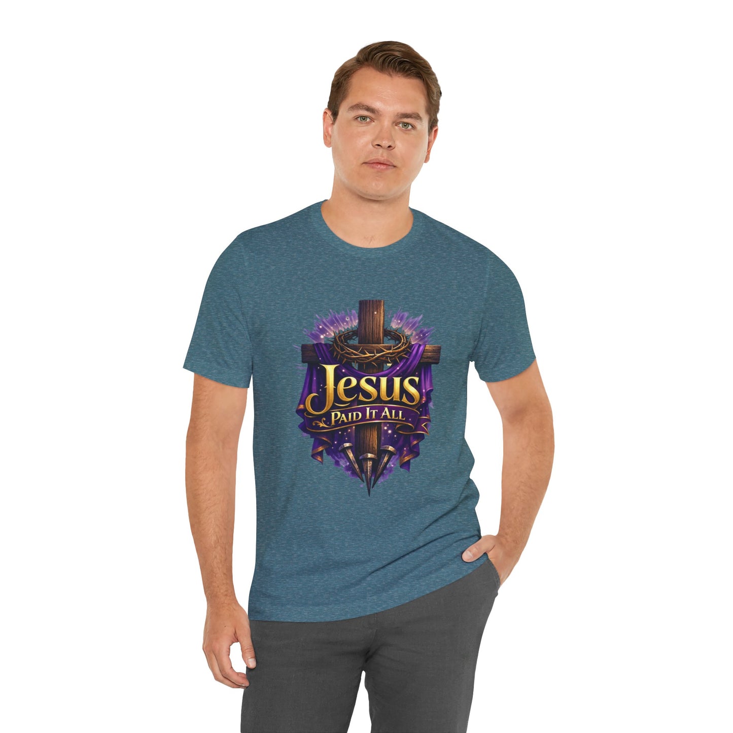 Jesus Paid It All Christian Cross Tee