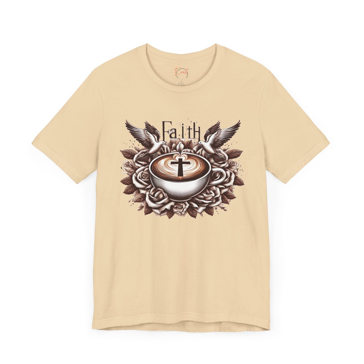 Unisex Jersey Short Sleeve Tee "Faith and Coffee"