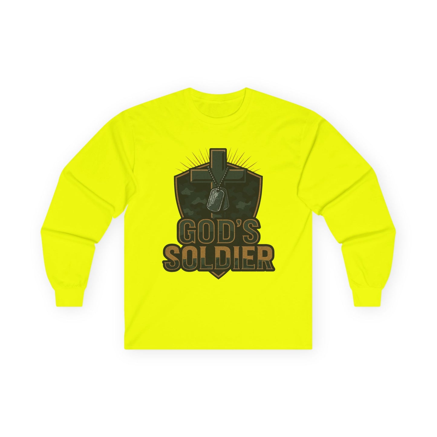 Long Sleeve Tee - God's Soldier Religious Christian Apparel