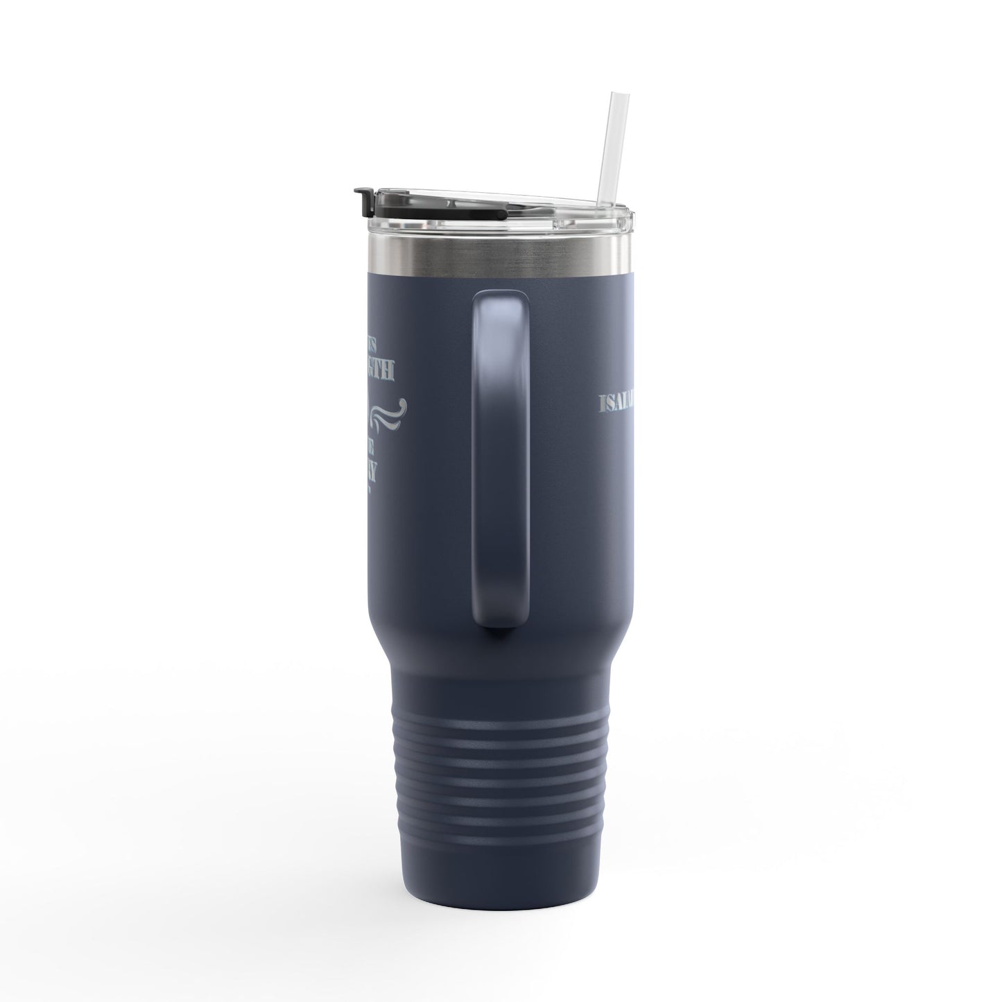 Travel Mug - Bible Verse 'He gives Strength to the Weary' Isaiah 40:29-31