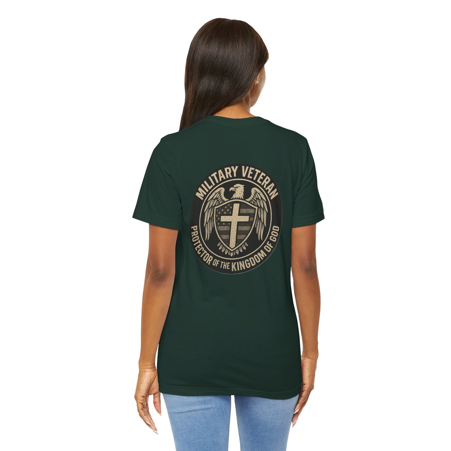 Veteran Protector Tee — "Military Veteran Protector of the Kingdom of God"