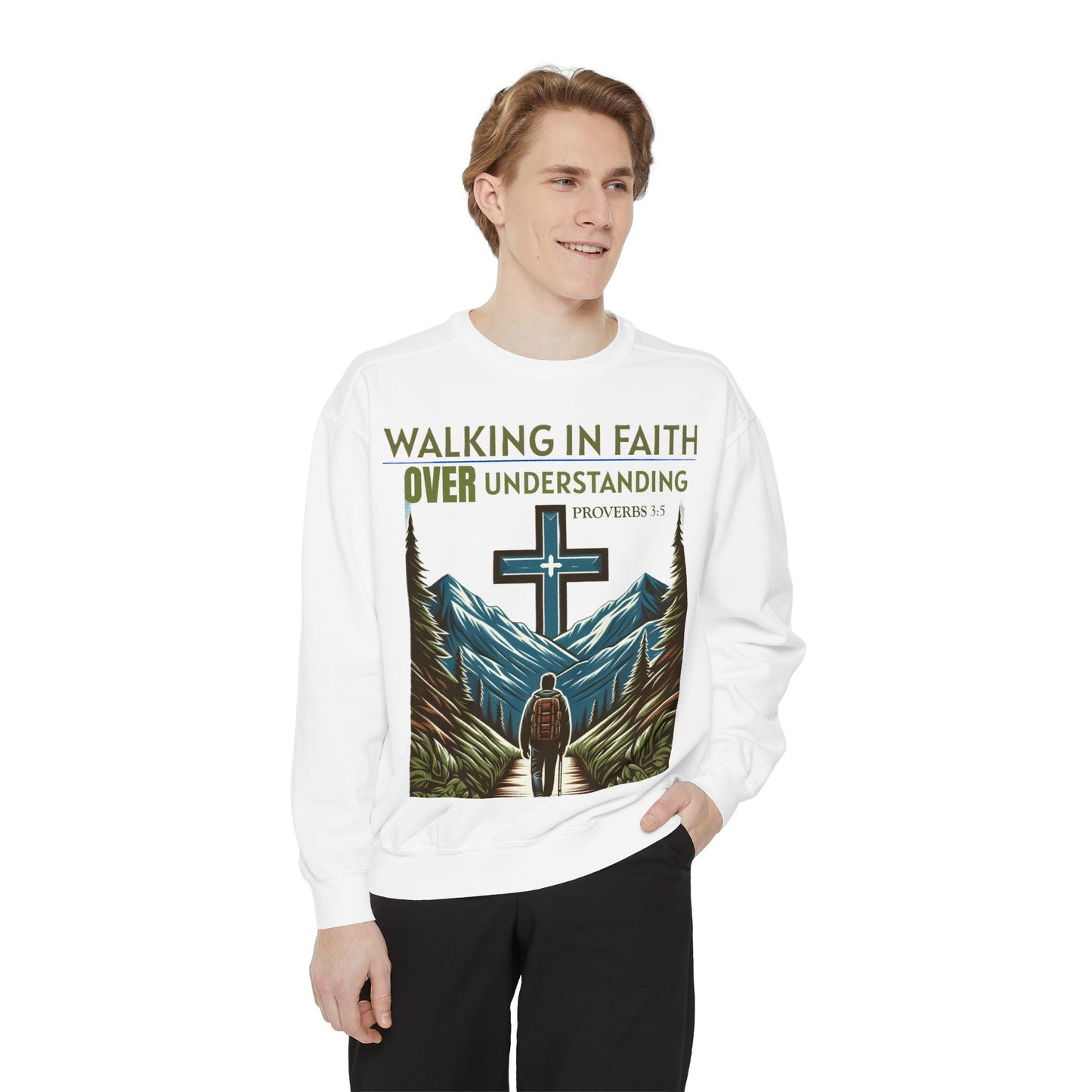 Faithful Unisex Sweatshirt - Bible Verse Proverbs 3:5