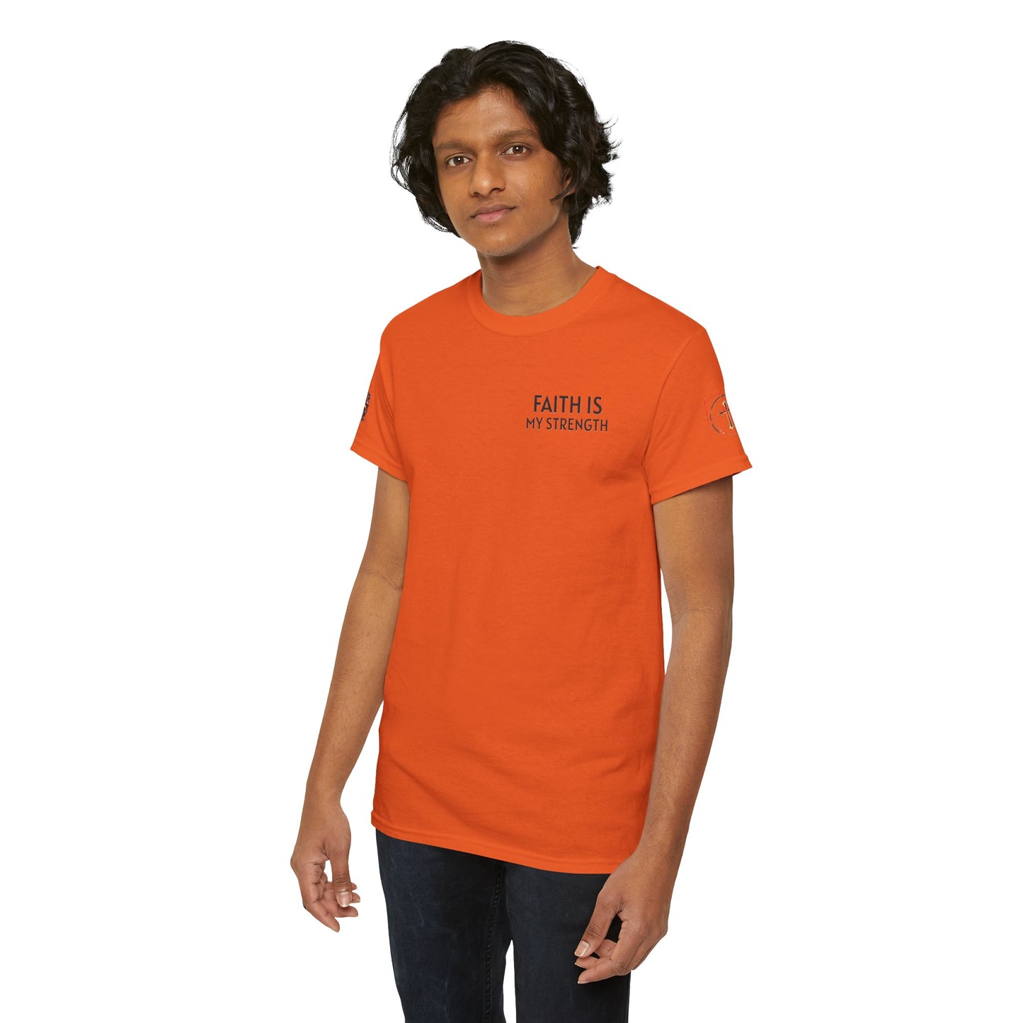 Christian Tee - Philippians 4:13 'Faith Is My Strength'