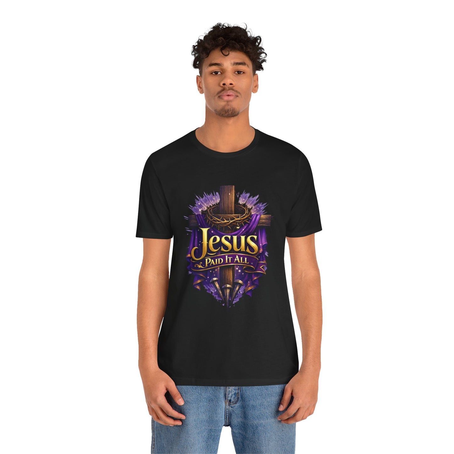 Jesus Paid It All Christian Cross Tee