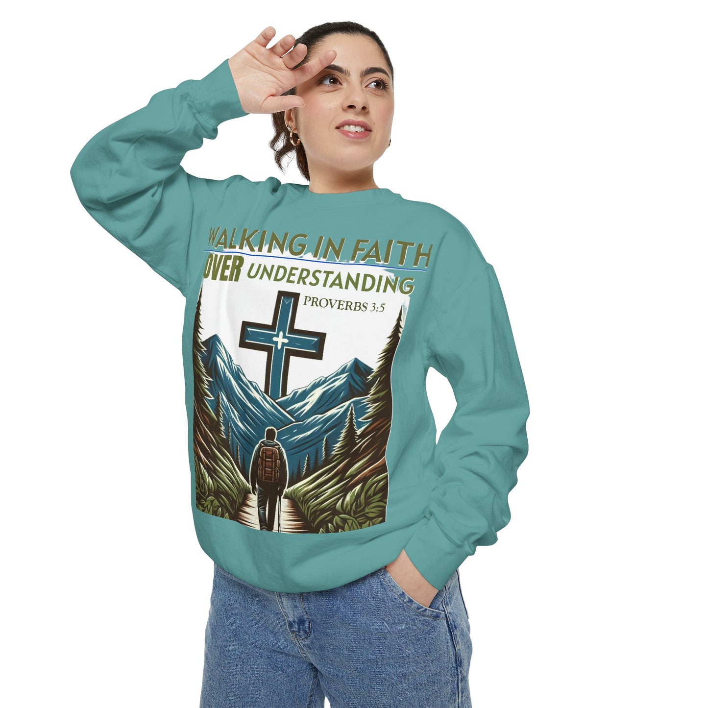 Faithful Unisex Sweatshirt - Bible Verse Proverbs 3:5