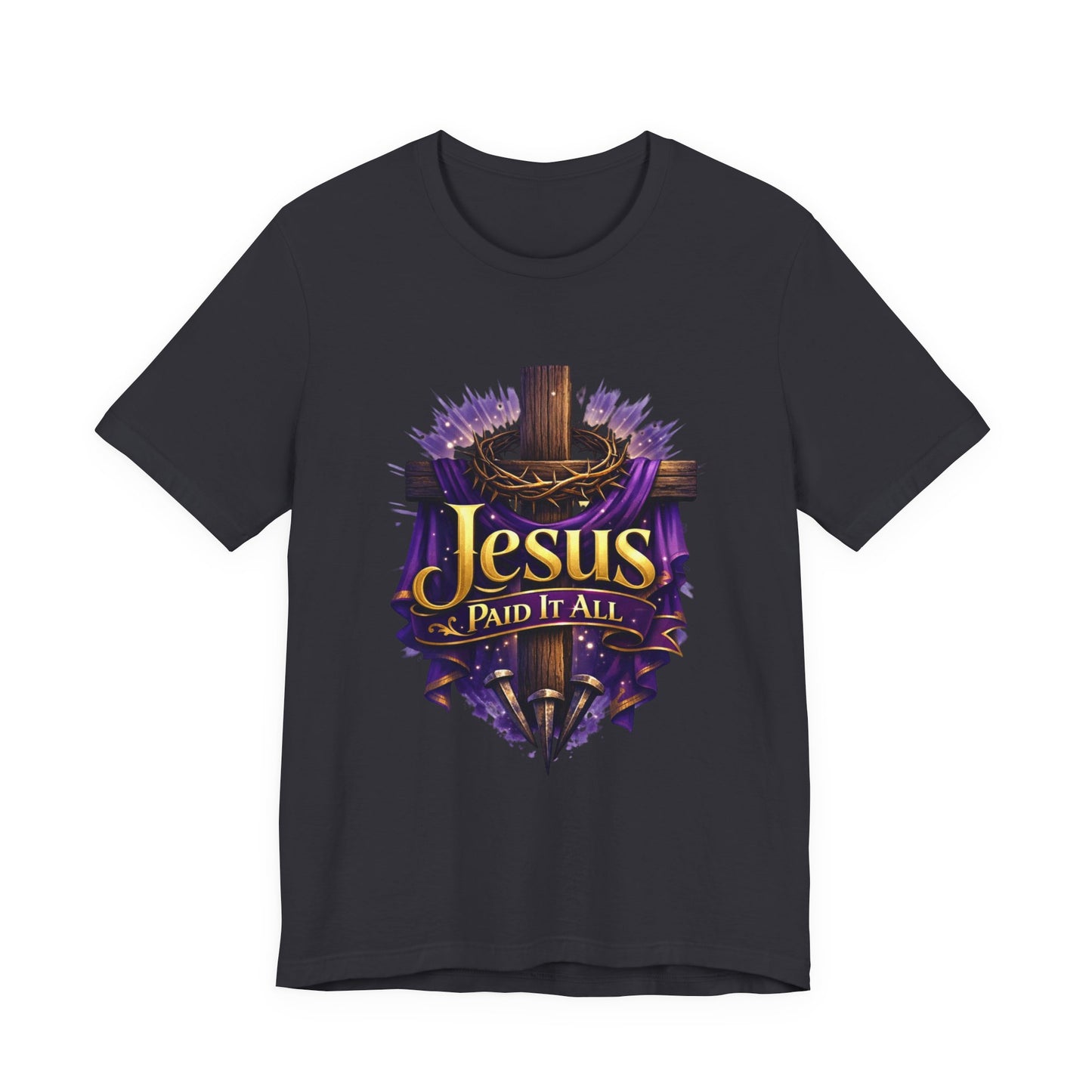 Jesus Paid It All Christian Cross Tee