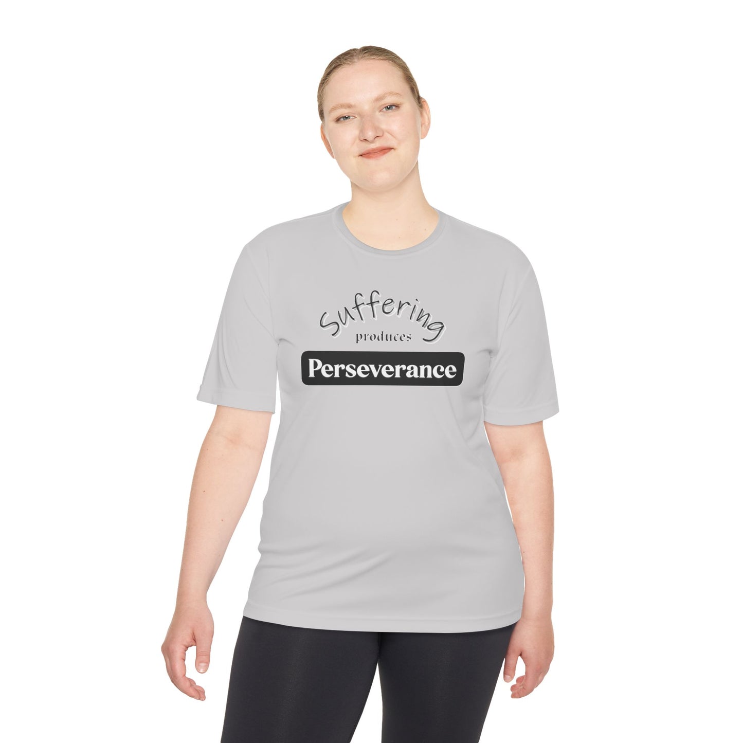 Unisex Moisture "Suffering Produces Perseverance" Wicking Tee