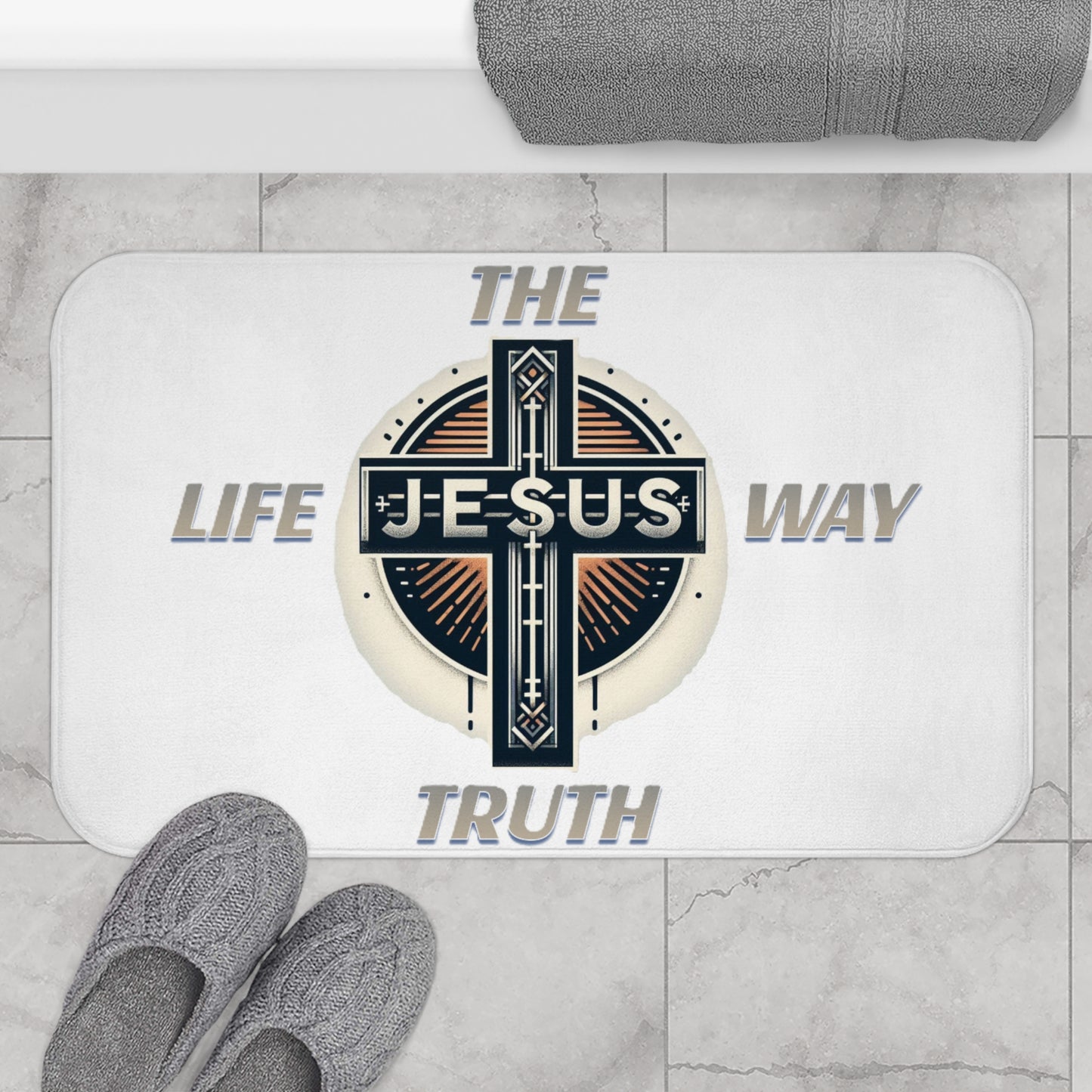 Bath Mat "THE WAY TRUTH LIFE"