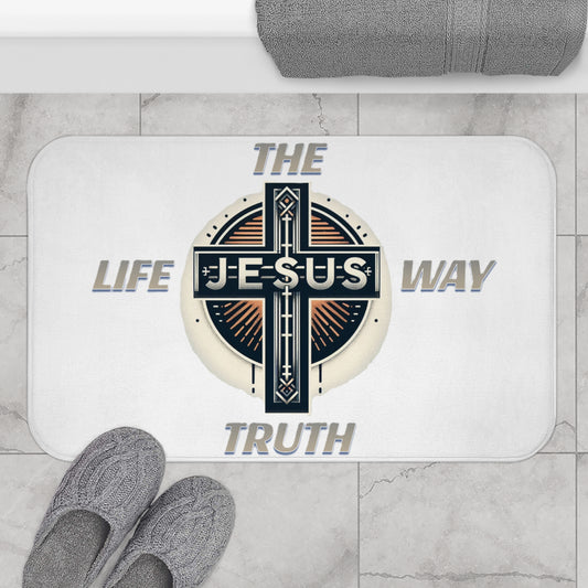 Bath Mat "THE WAY TRUTH LIFE"