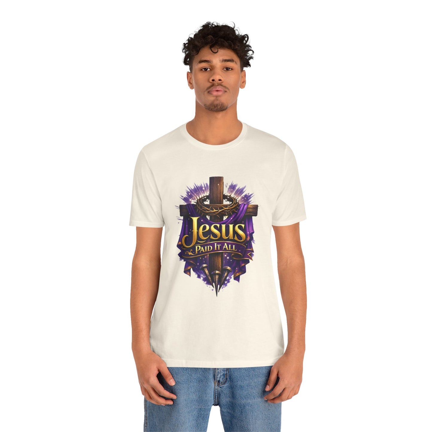 Jesus Paid It All Christian Cross Tee