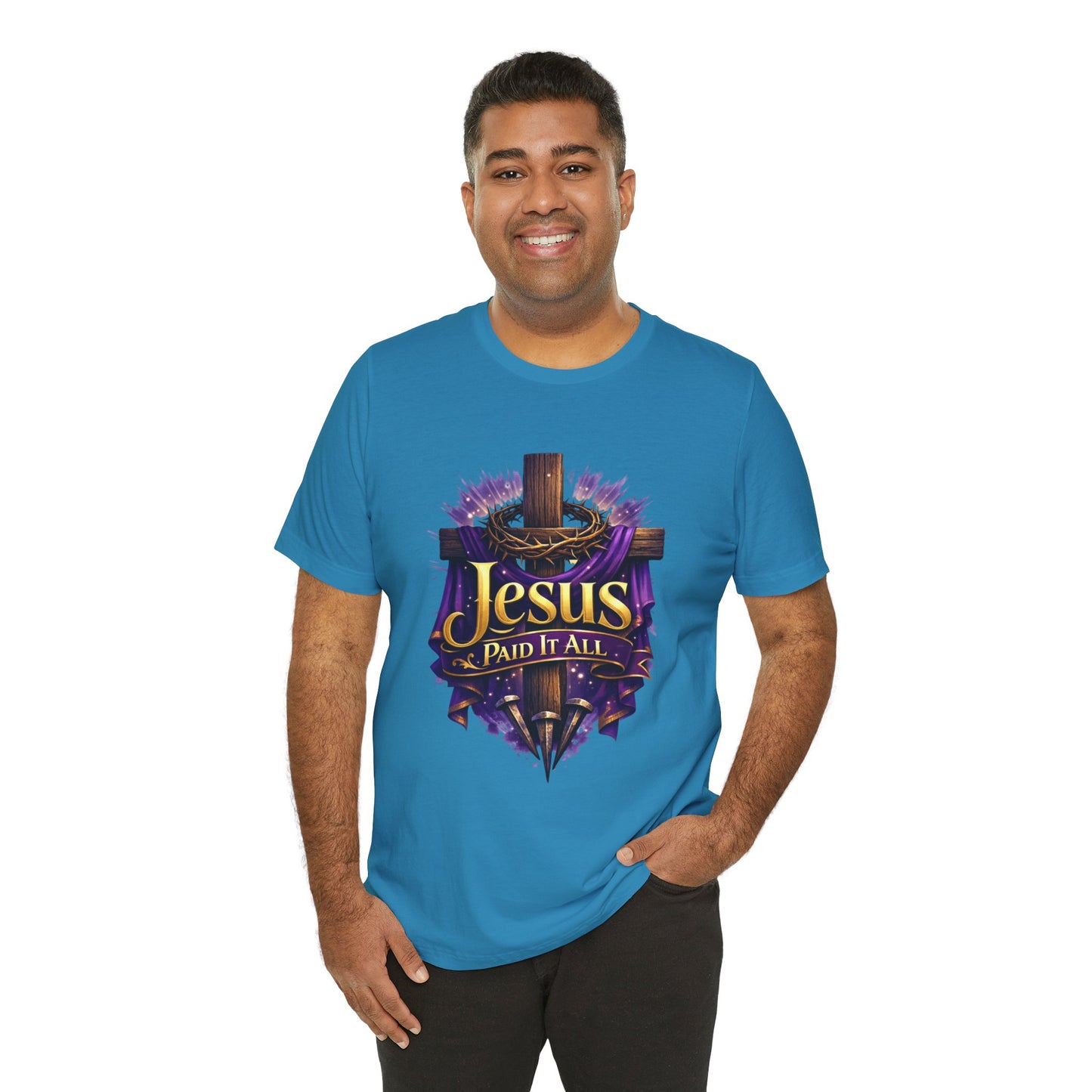 Jesus Paid It All Christian Cross Tee