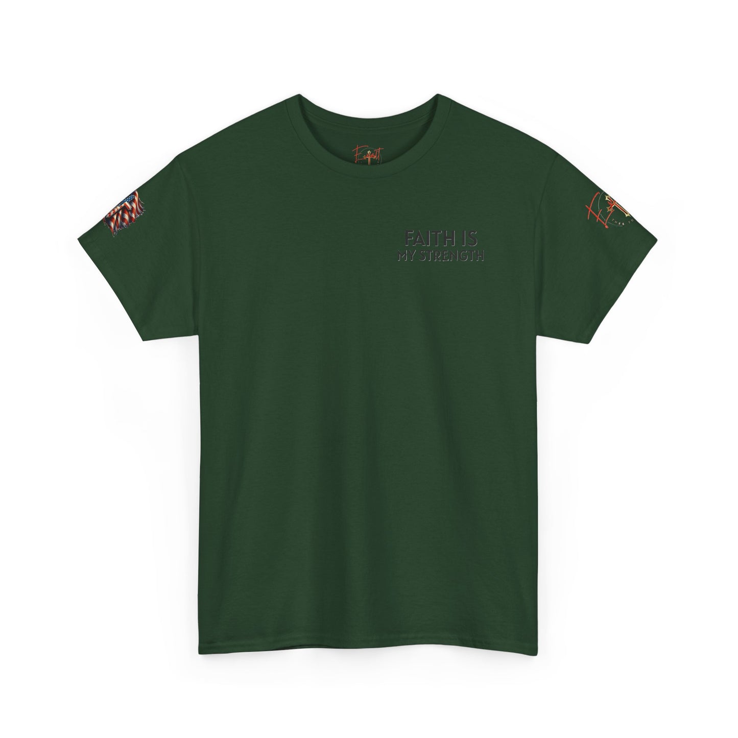 Christian Tee - Philippians 4:13 'Faith Is My Strength'