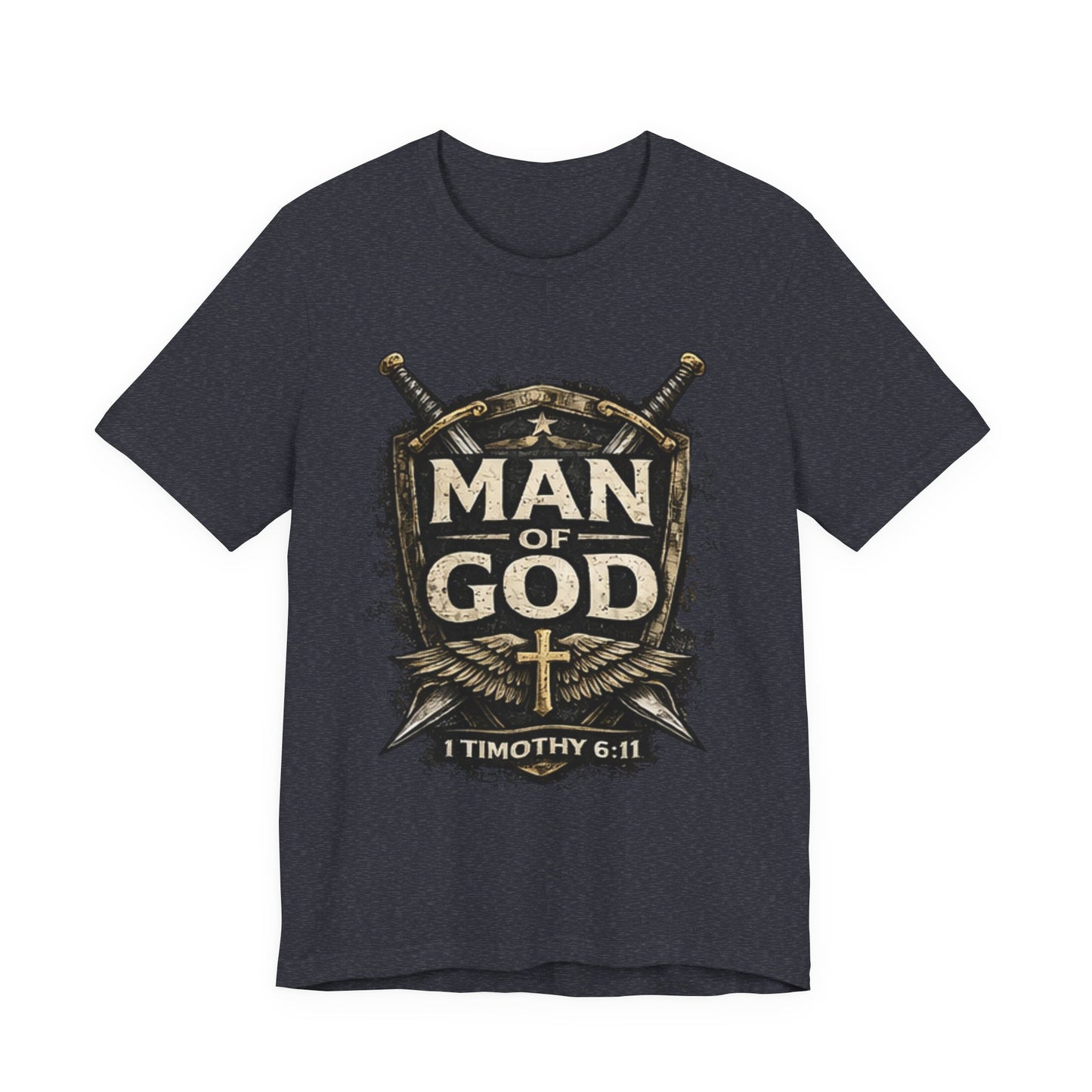 Man of God Tee — 1 Timothy 6:11 Christian Faith T-Shirt