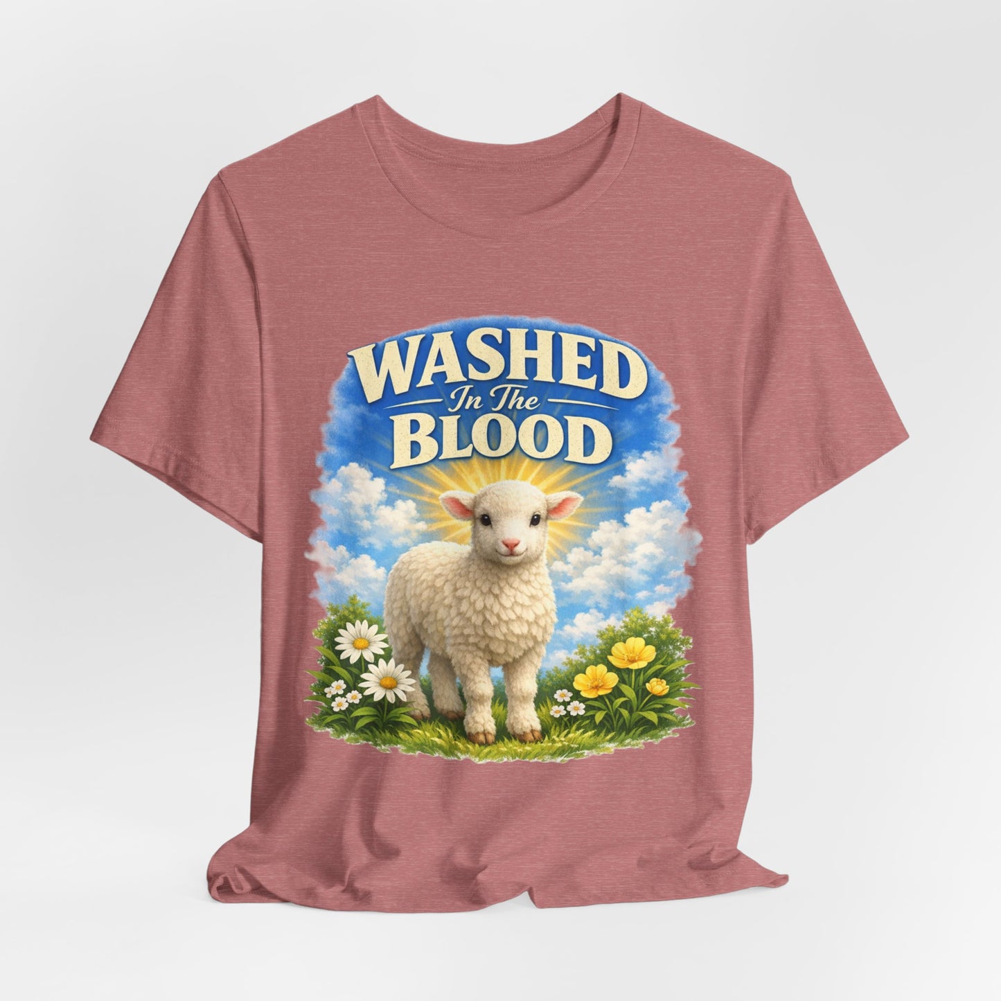 Washed in the Blood Lamb T-Shirt — Christian Easter Religious Tee