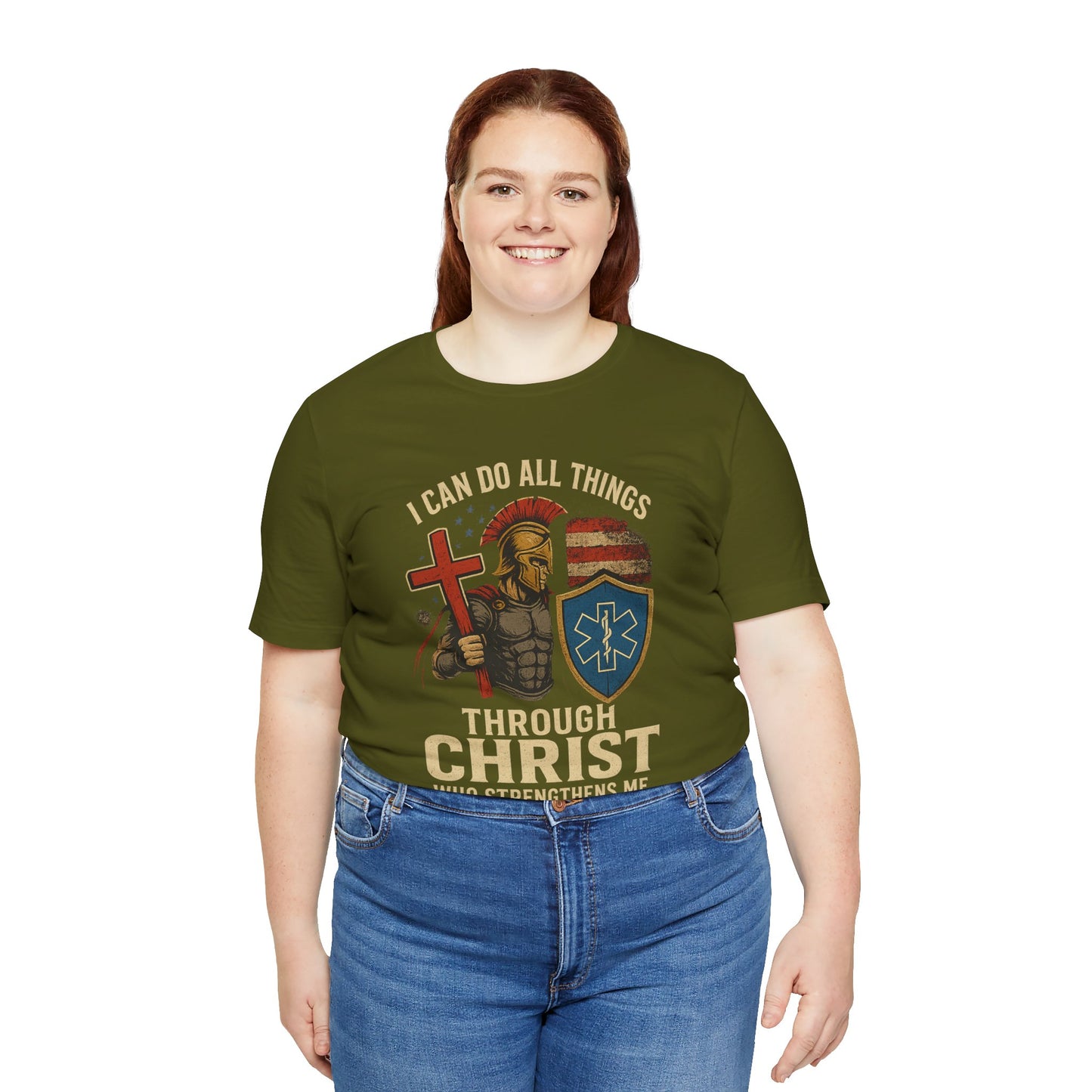 Medical Personnel Tee — "I Can Do All Things Through Christ"