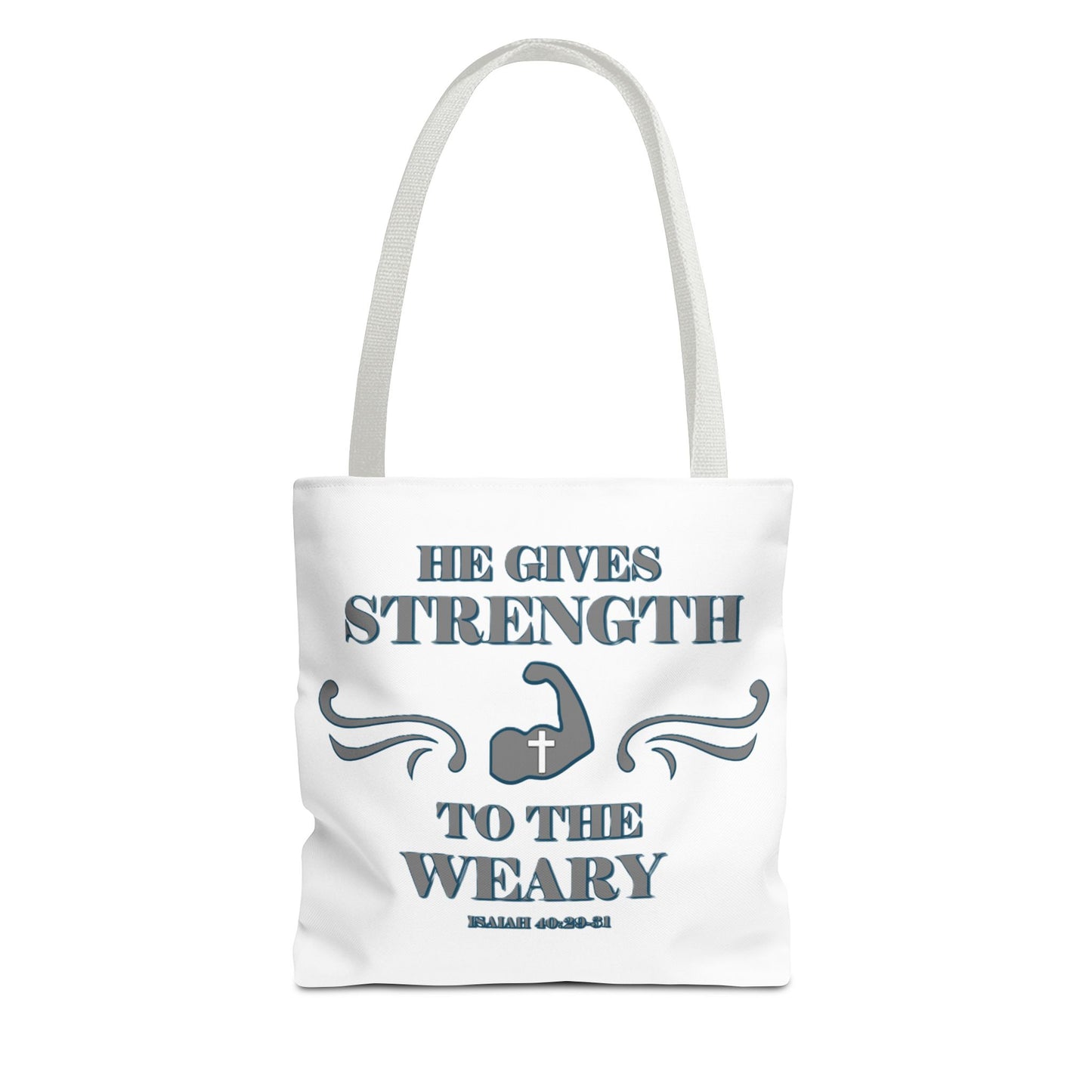 Tote Bag with Bible Verse Isaiah 40:29-31