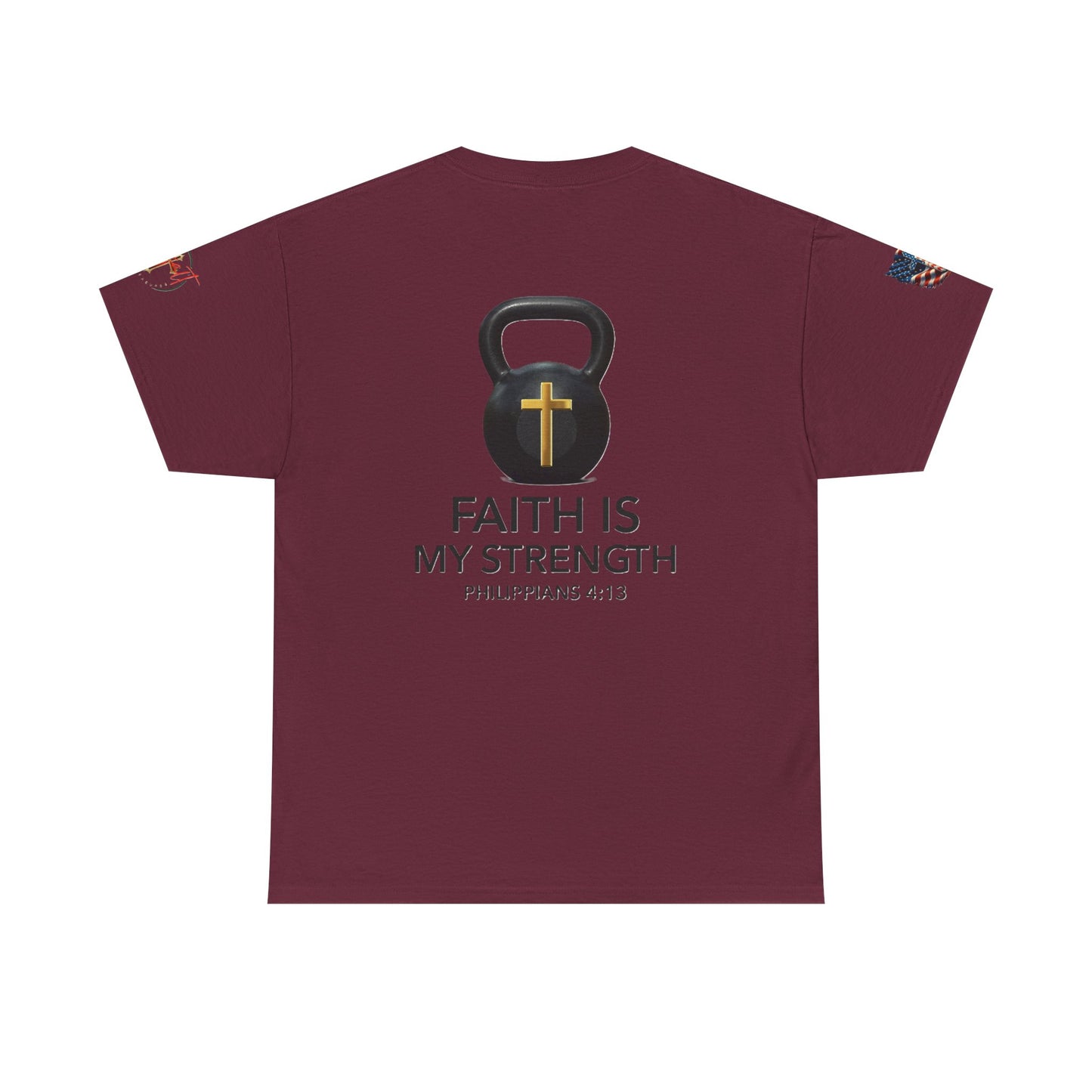 Copy of Christian Tee - Philippians 4:13 'Faith Is My Strength'