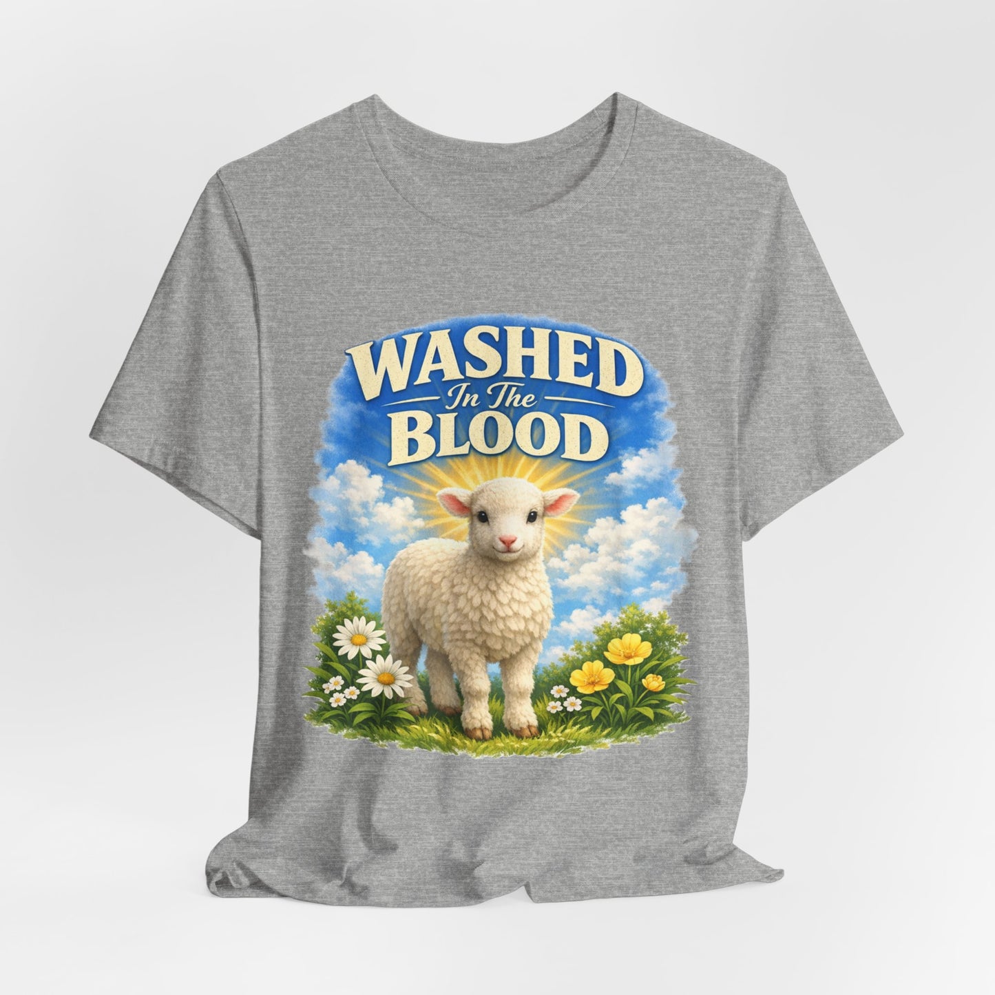 Washed in the Blood Lamb T-Shirt — Christian Easter Religious Tee