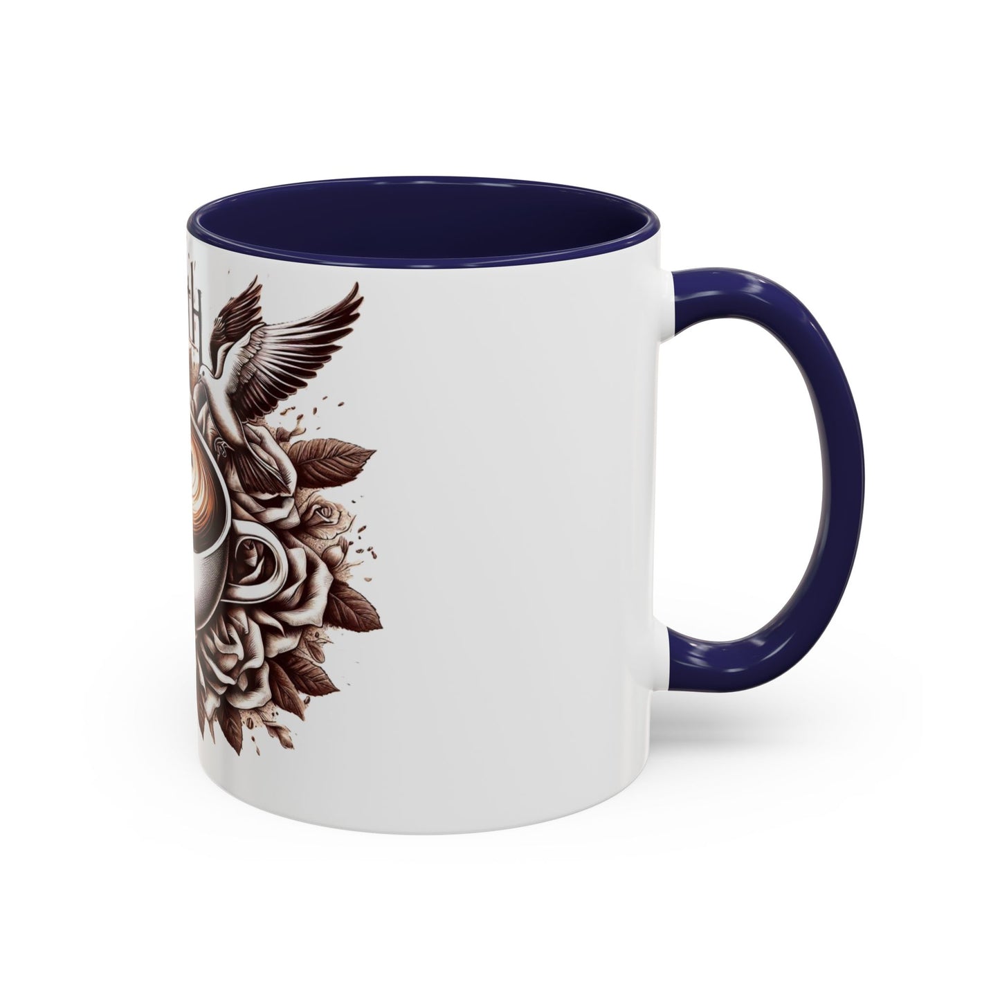 Accent Coffee Mug (11, 15oz) "Faith & Coffee"