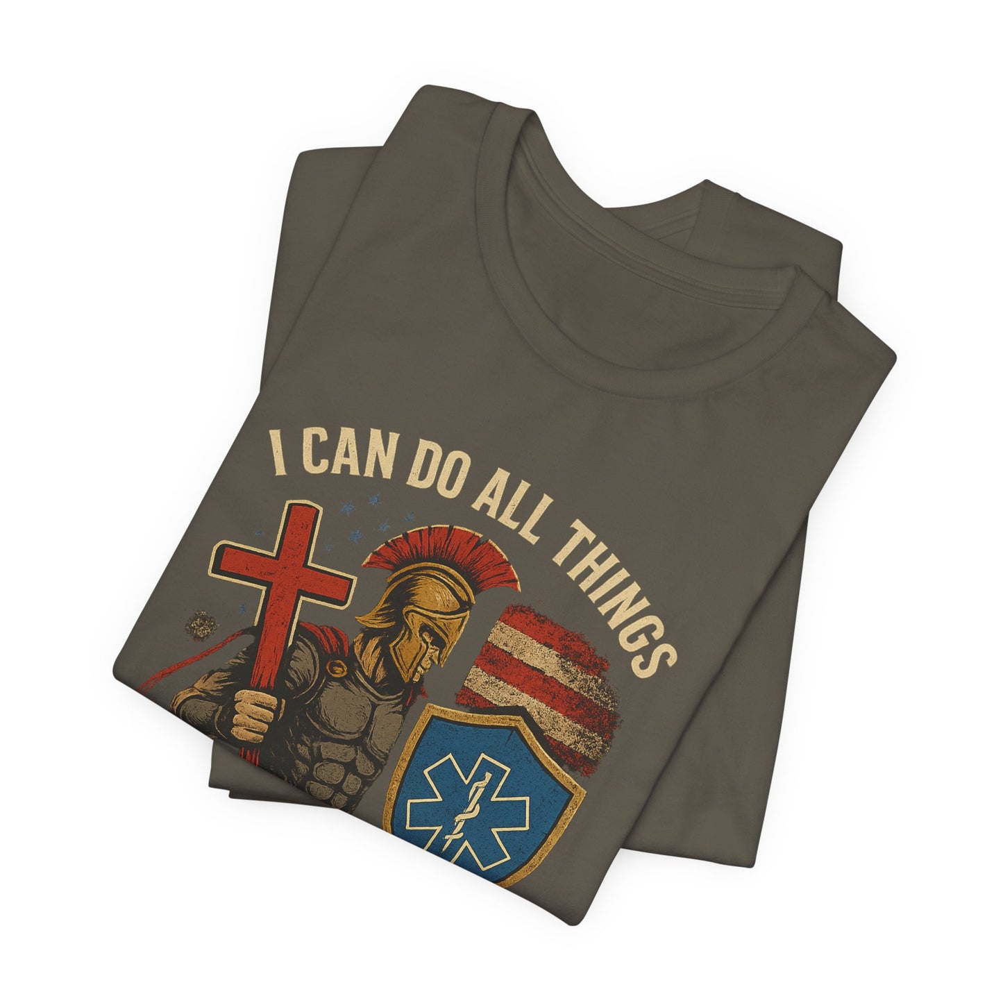 Medical Personnel Tee — "I Can Do All Things Through Christ"