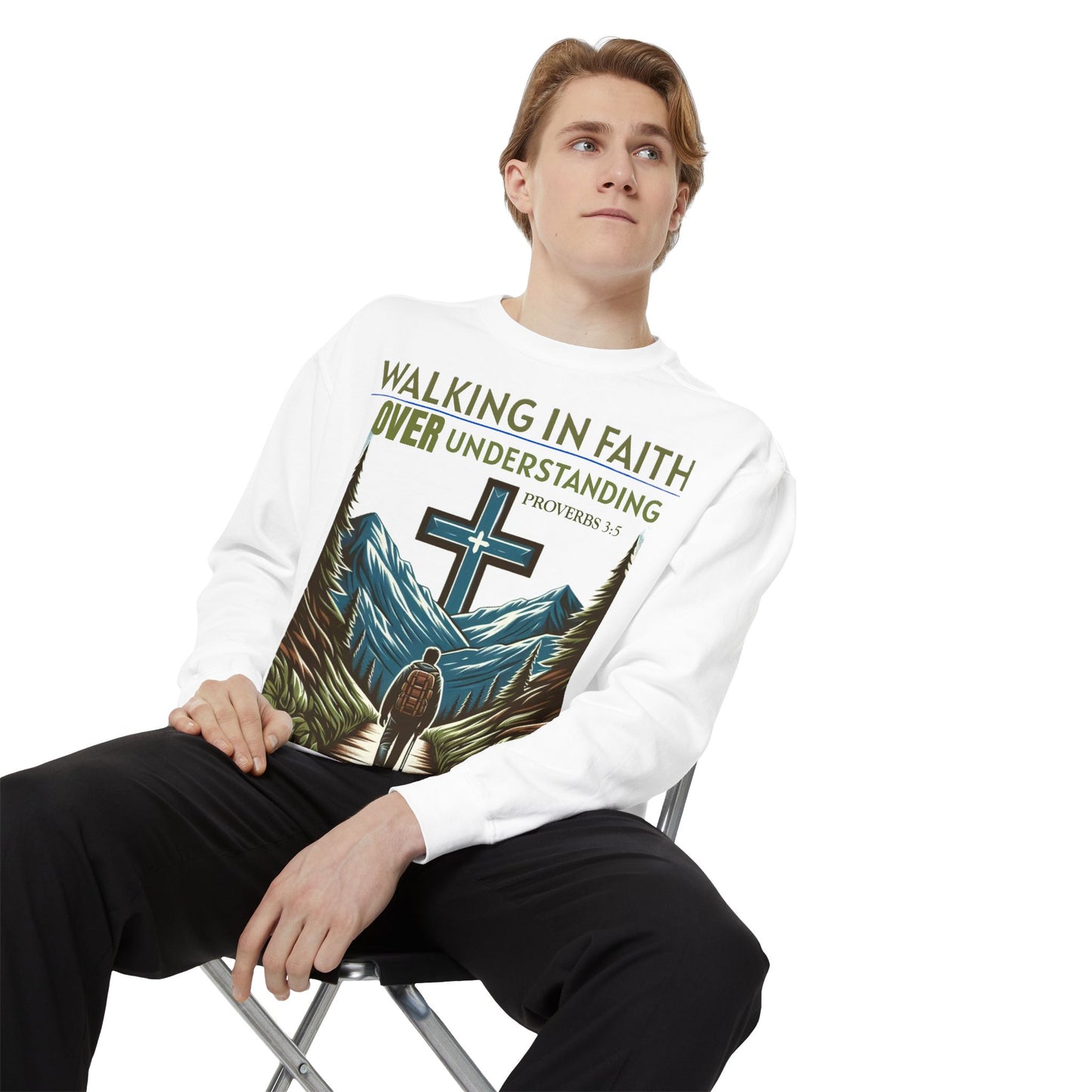 Faithful Unisex Sweatshirt - Bible Verse Proverbs 3:5