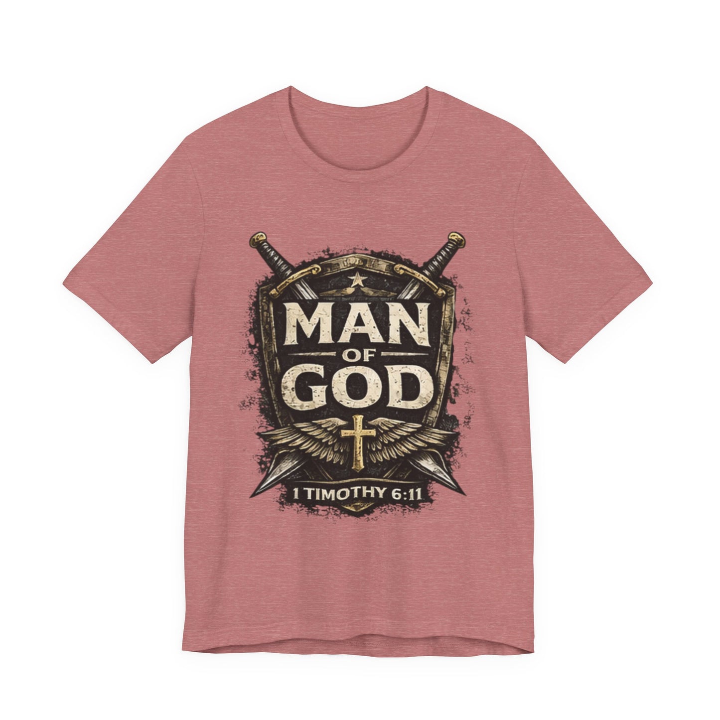Man of God Tee — 1 Timothy 6:11 Christian Faith T-Shirt