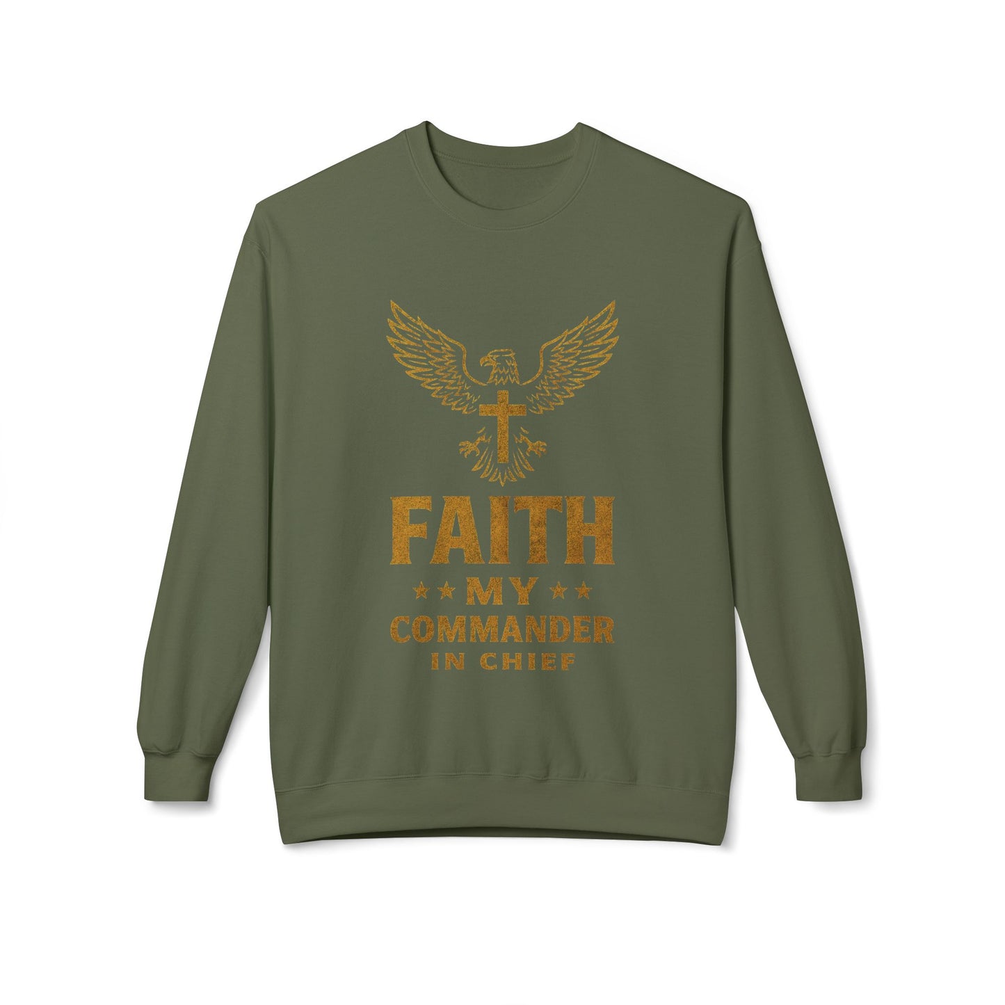 Sweatshirt - Military Christians: 'Faith is my Commander in Chief'