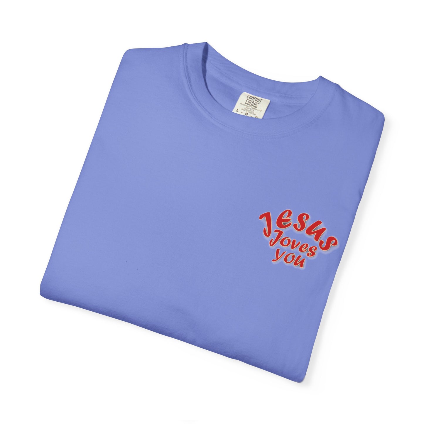 Christian Cross Heart Unisex T-shirt - Jesus Loves You Design