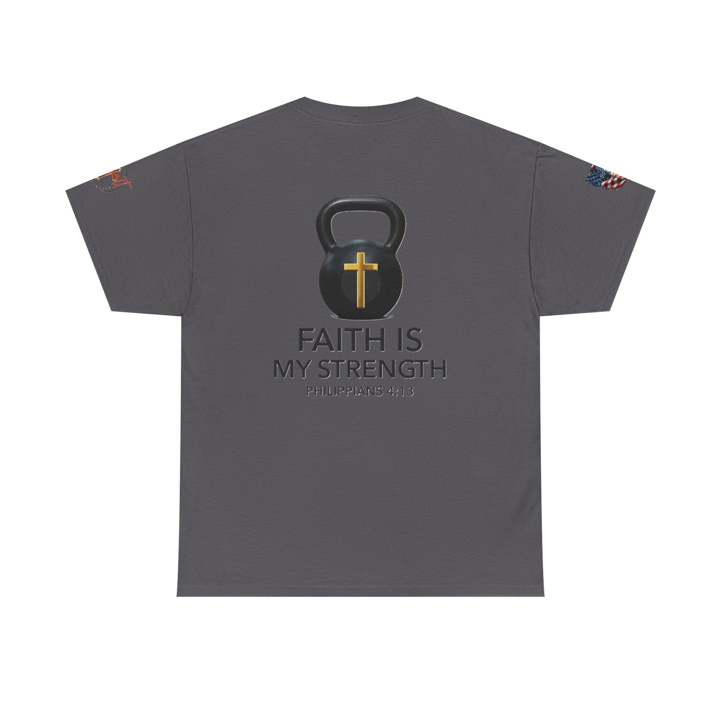 Christian Tee - Philippians 4:13 'Faith Is My Strength' (Copy)