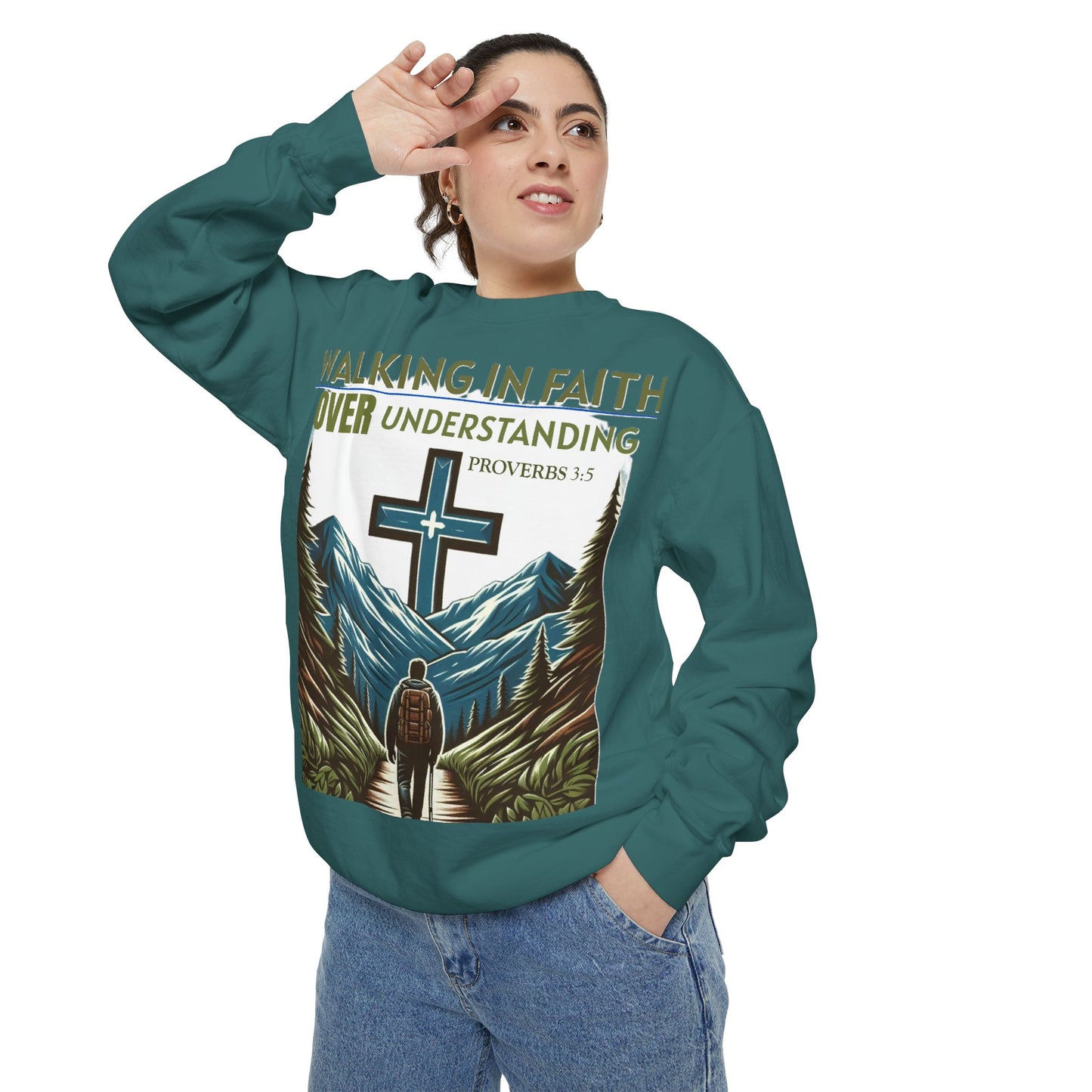 Faithful Unisex Sweatshirt - Bible Verse Proverbs 3:5