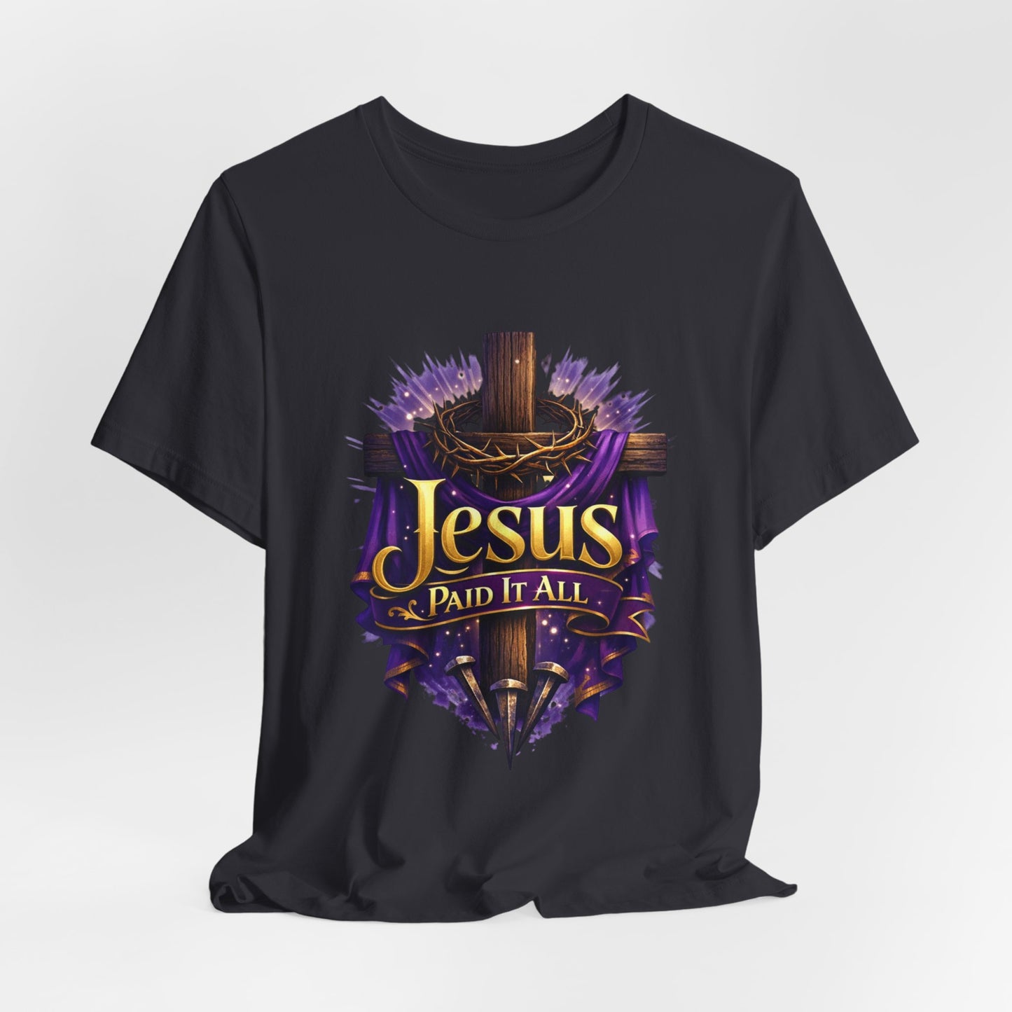 Jesus Paid It All Christian Cross Tee